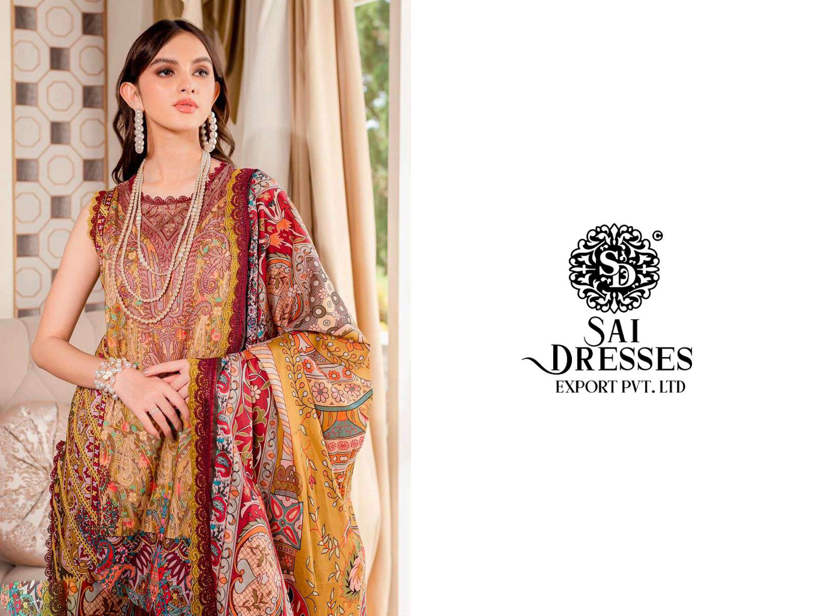 SAI DRESSES PRESENT FIRDOUS QUEENS COURT VOL 4 PURE COTTON EMBROIDERED PAKISTANI SALWAR SUITS IN WHOLESALE RATE IN SURAT