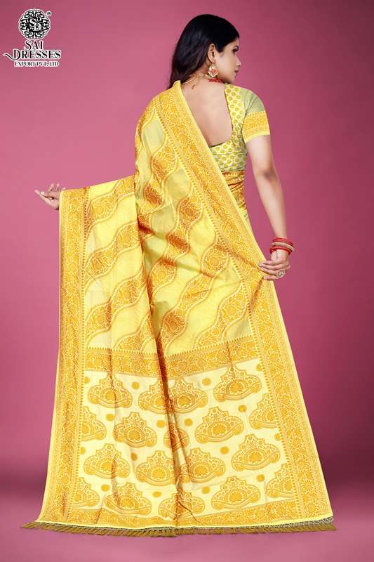 SAI DRESSES PRESENT BHOOMI VOL 2 READY TO WEAR BANARASI ORGENZA SAREE IN WHOLESALE RATE IN SURAT