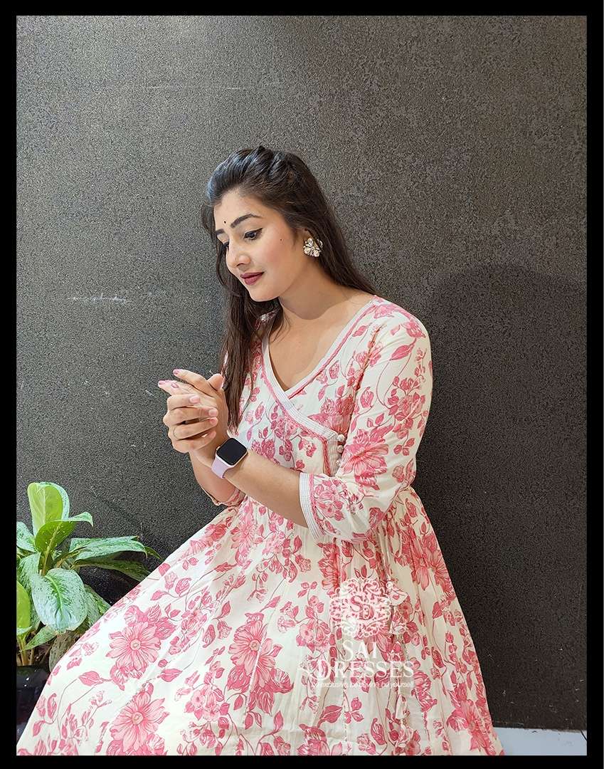 SAI DRESSES PRESENT D.NO 449 READY TO FESTIVE WEAR LONG GOWN STYLE DESIGNER KURTI COMBO COLLECTION IN WHOLESALE RATE IN SURAT