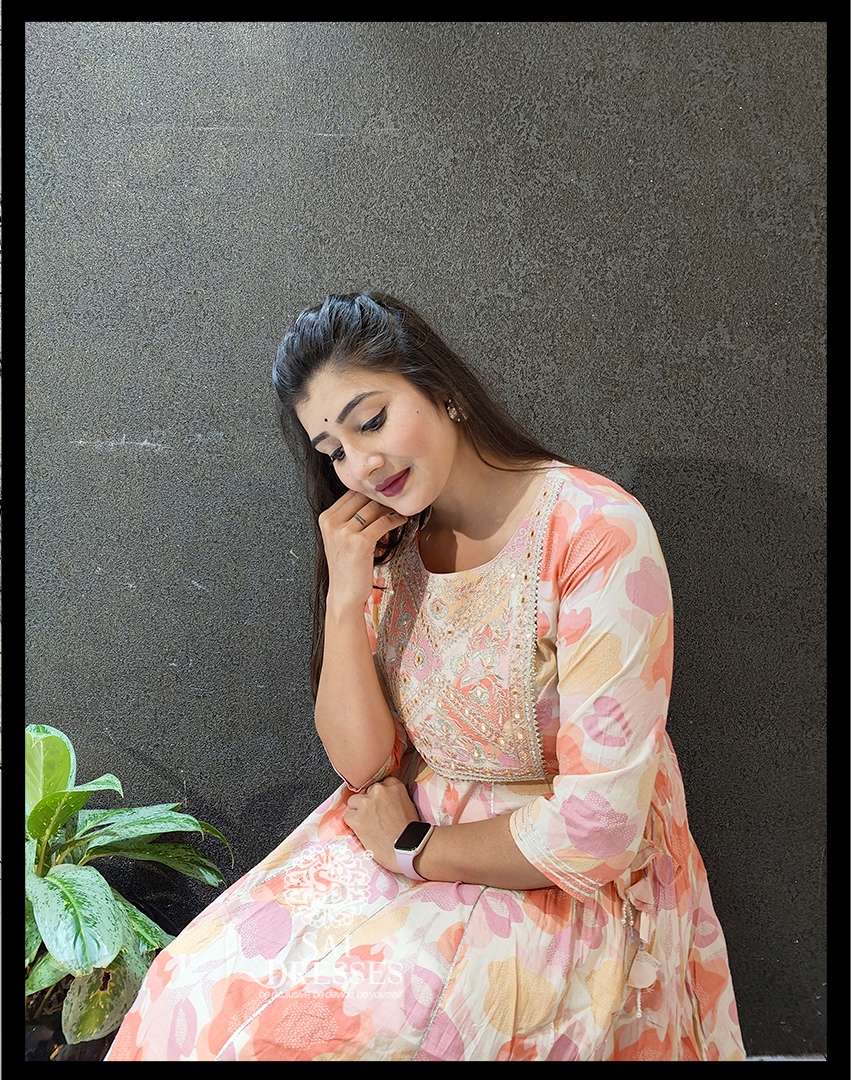 SAI DRESSES PRESENT D.NO 467 READY TO FESTIVE WEAR LONG GOWN STYLE DESIGNER KURTI COMBO COLLECTION IN WHOLESALE RATE IN SURAT