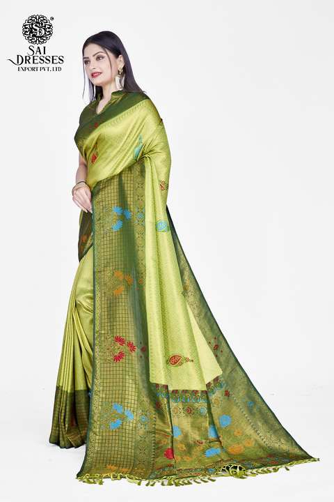 SAI DRESSES PRESENT FLOWER SOFTY VOL 3 READY TO WEAR BANARASI KANJIVARAM STYLE SILK SAREE IN WHOLESALE RATE IN SURAT