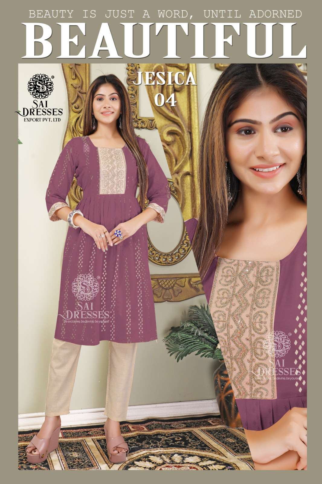 SAI DRESSES PRESENT JESICA VOL 3 READY TO DAILY WEAR COTTON  KURTI WITH PANT IN WHOLESALE RATE IN SURAT