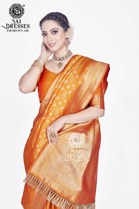 SAI DRESSES PRESENT RANGOLI READY TO ETHNIC WEAR PURE ZARI WOVEN BANARASI SAREE IN WHOLESALE RATE IN SURAT