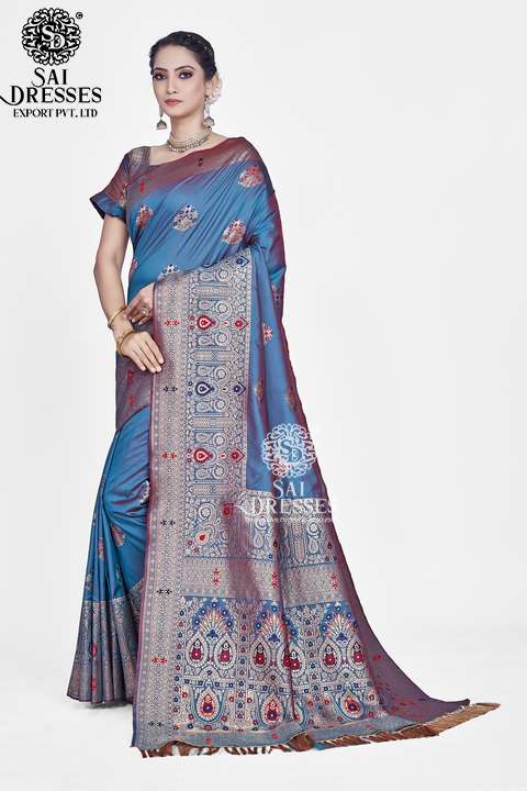 SAI DRESSES PRESENT RANGOON READY TO WEAR PURE ZARI WOVEN BANARASI SAREE IN WHOLESALE RATE IN SURAT