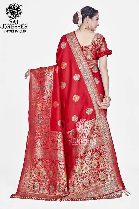 SAI DRESSES PRESENT RANGOON READY TO WEAR PURE ZARI WOVEN BANARASI SAREE IN WHOLESALE RATE IN SURAT