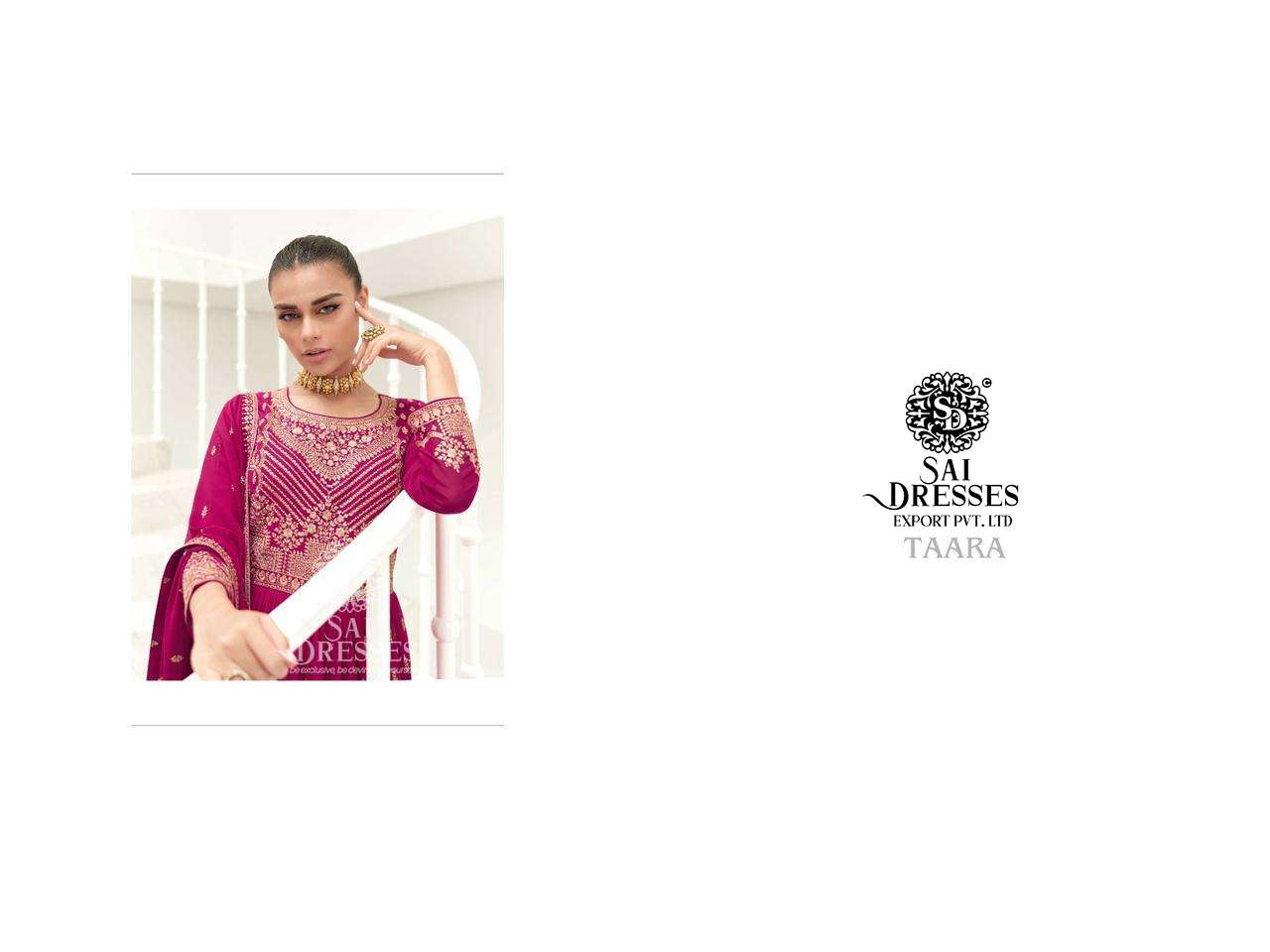 SAI DRESSES PRESENT TAARA READYMADE EXCLUSIVE WEAR DESIGNER LONG GOWN WITH DUPATTA IN WHOLESALE RATE IN SURAT
