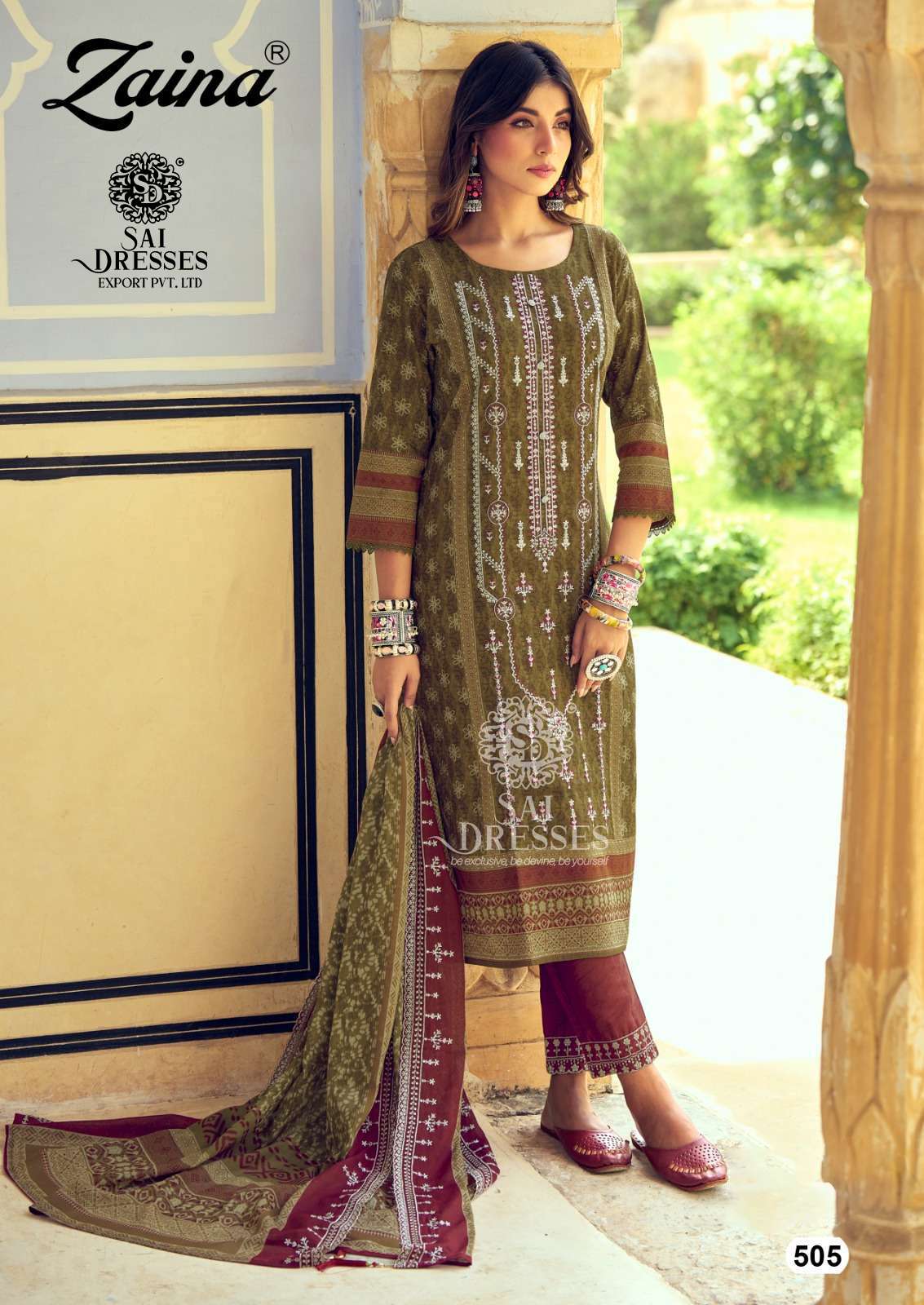 SAI DRESSES PRESENT ZAINA READY TO WEAR PANT STYLE EMBROIDERED PAKISTANI SALWAR SUITS IN WHOLESALE RATE IN SURAT