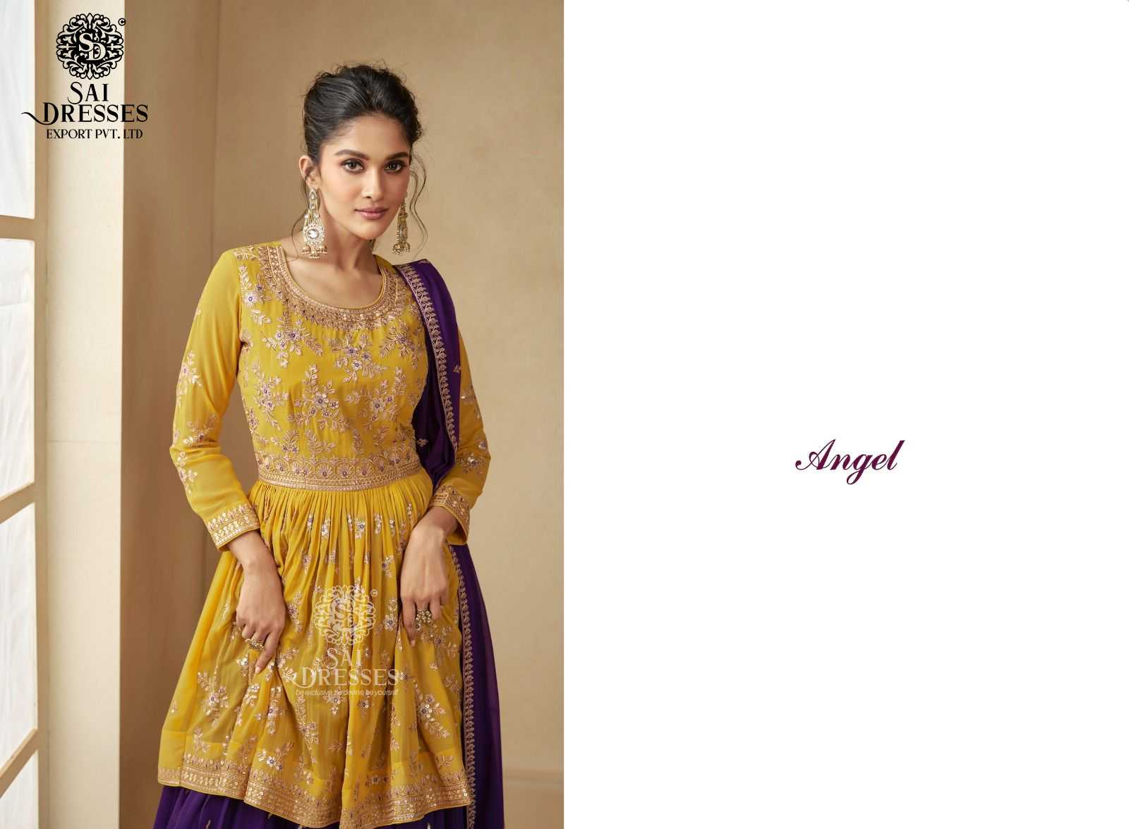 SAI DRESSES PRESENT ANGEL READYMADE EXCLUSIVE WEAR PEPLUM WITH SKIRT STYLE HEAVY DESIGNER SUITS IN WHOLESALE RATE IN SURAT