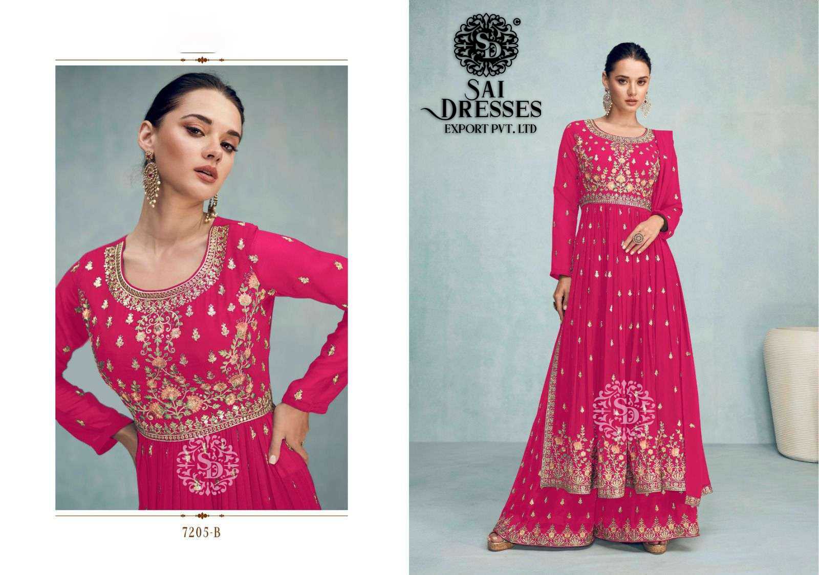 SAI DRESSES PRESENT NAYRA VOL 5 READYMADE WEDDING WEAR NAYRA CUT WITH PLAZZO STYLE DESIGNER 3 PIECE SUITS IN WHOLESALE RATE IN SURAT
