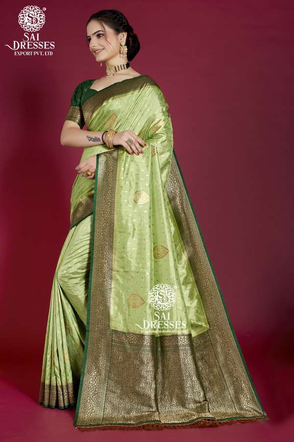 SAI DRESSES PRESENT SILK VASTRAA READY TO PARTY WEAR PURE ZARI SILK SAREE IN WHOLESALE RATE IN SURAT