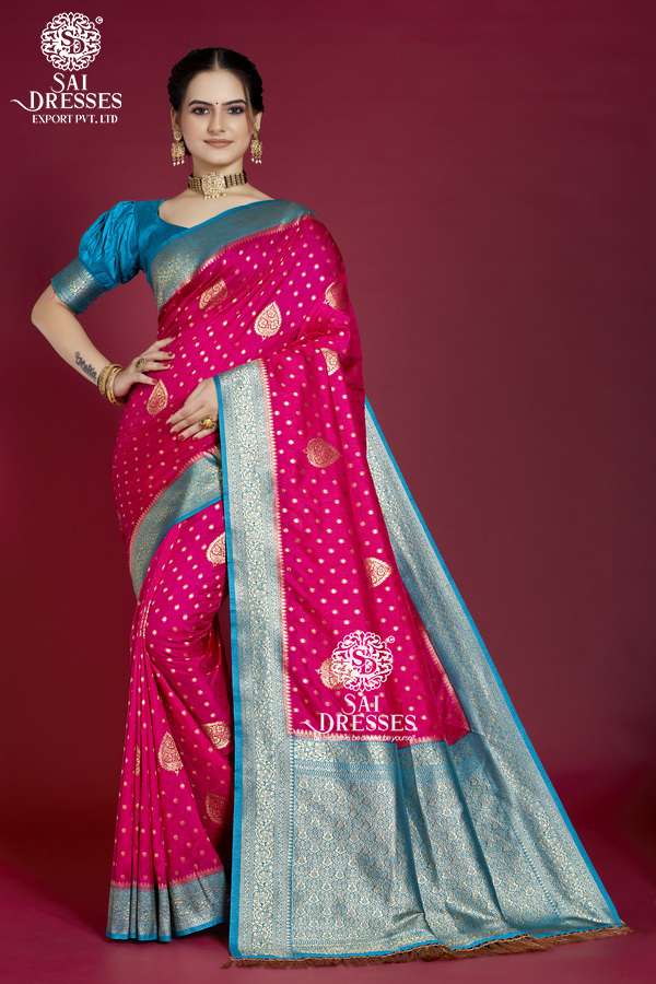 SAI DRESSES PRESENT SILK VASTRAA READY TO PARTY WEAR PURE ZARI SILK SAREE IN WHOLESALE RATE IN SURAT