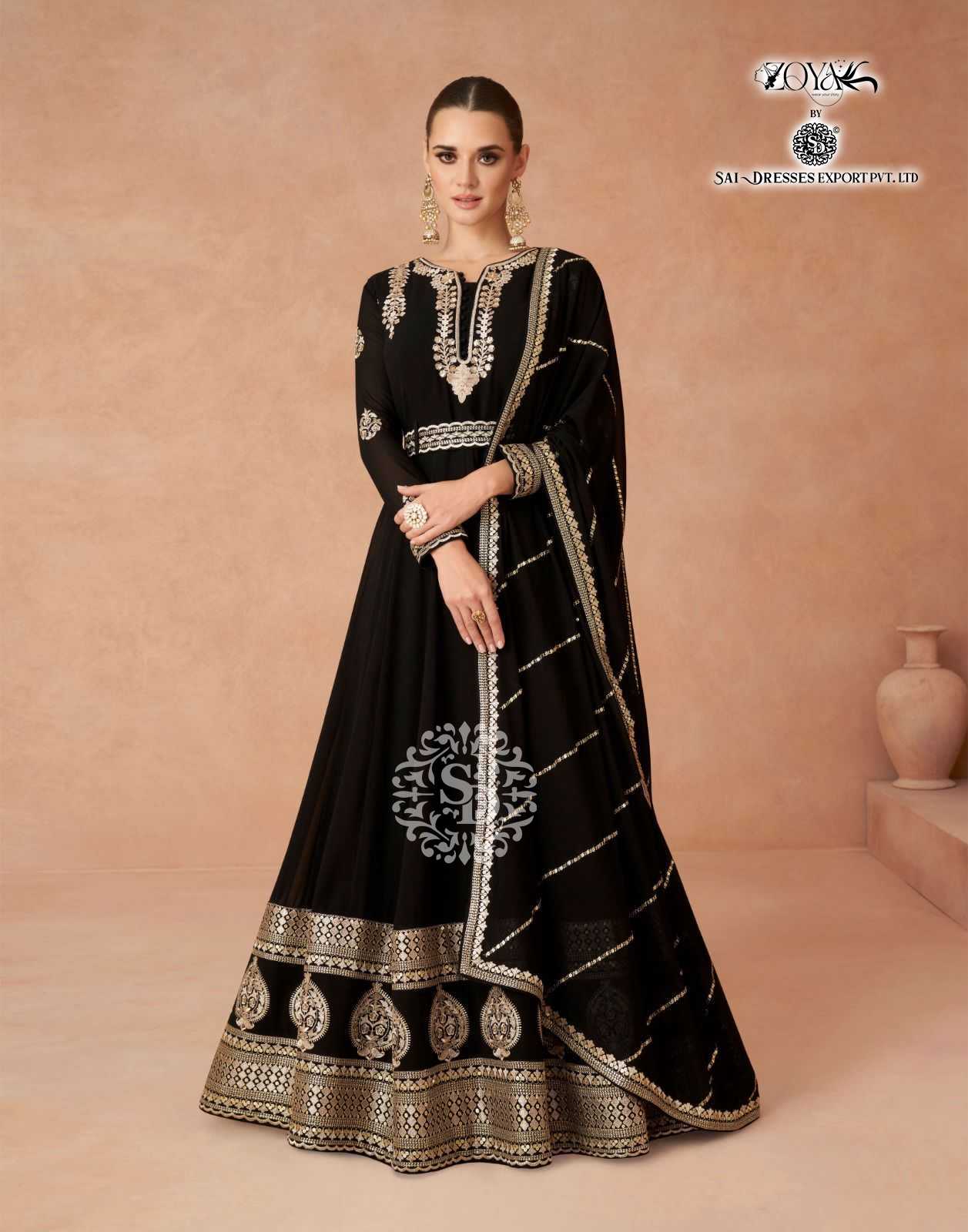 SAI DRESSES PRESENT ANDAZ READYMADE ETHNIC WEAR DESIGNER LONG GOWN WITH DUPATTA IN WHOLESALE RATE IN SURAT