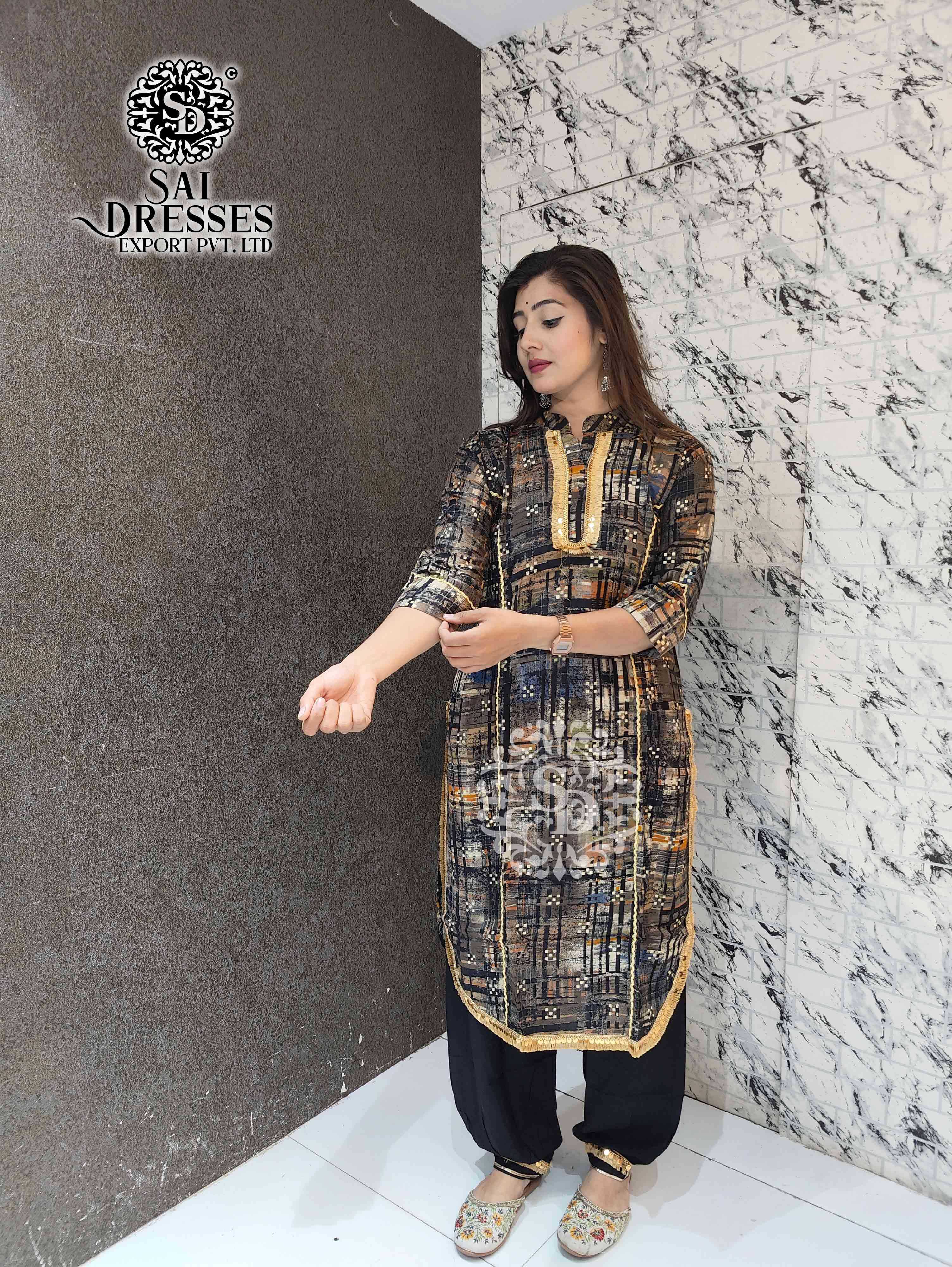 SAI DRESSES PRESENT D.NO 2017 READY TO EXCLUSIVE TRENDY WEAR PATHANI KURTA WITH AFGHANI PANT STYLE COMBO COLLECTION IN WHOLESALE RATE IN SURAT