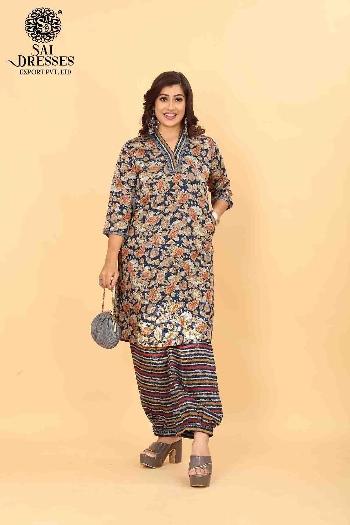 SAI DRESSES PRESENT D.NO SD 5011 READY TO EXCLUSIVE TRENDY WEAR PATHANI KURTA WITH AFGHANI PANT STYLE COMBO COLLECTION IN WHOLESALE RATE IN SURAT