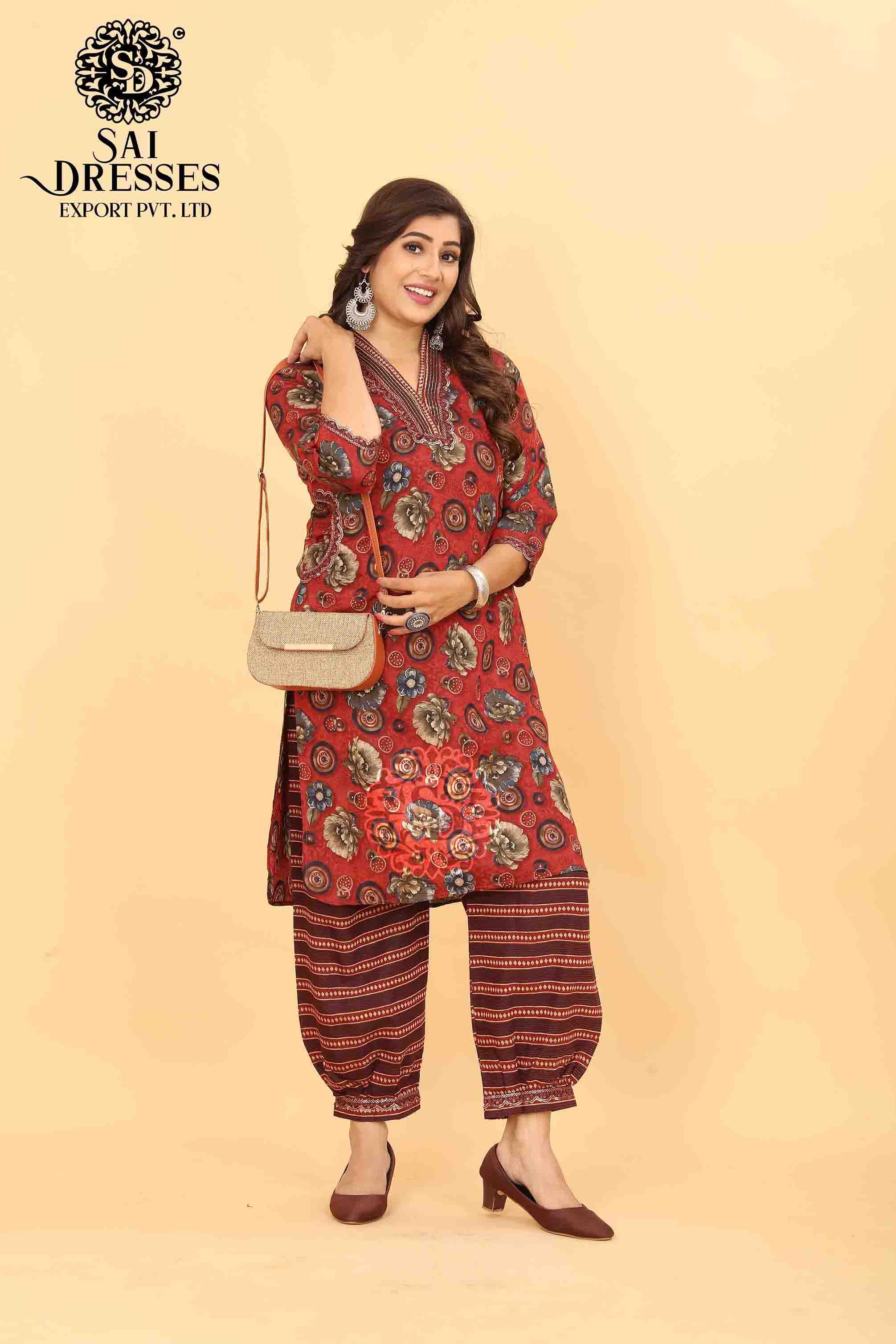 SAI DRESSES PRESENT D.NO SD 5013 READY TO EXCLUSIVE TRENDY WEAR PATHANI KURTA WITH AFGHANI PANT STYLE COMBO COLLECTION IN WHOLESALE RATE IN SURAT