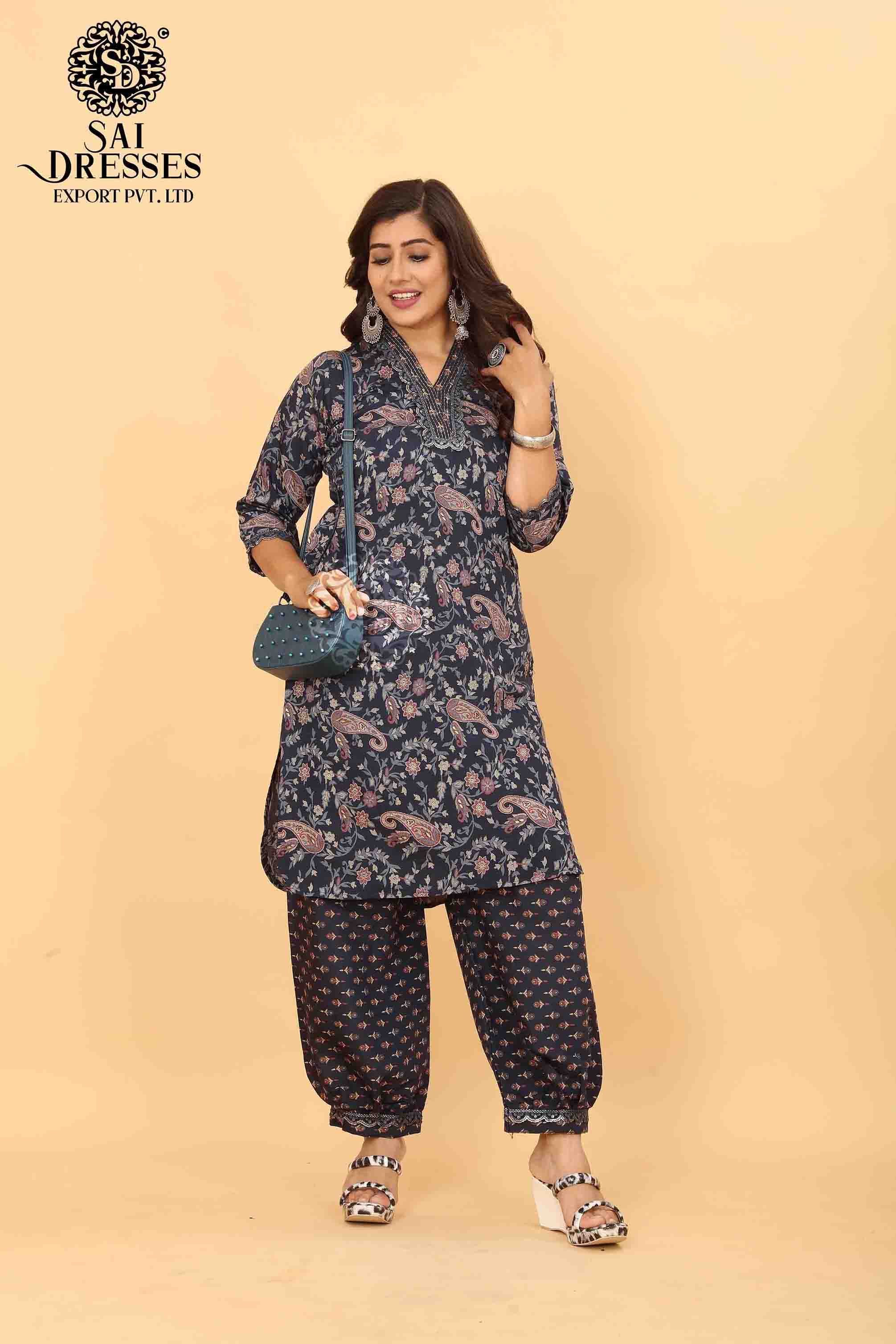 SAI DRESSES PRESENT D.NO SD 5015 READY TO EXCLUSIVE TRENDY WEAR PATHANI KURTA WITH AFGHANI PANT STYLE COMBO COLLECTION IN WHOLESALE RATE IN SURAT