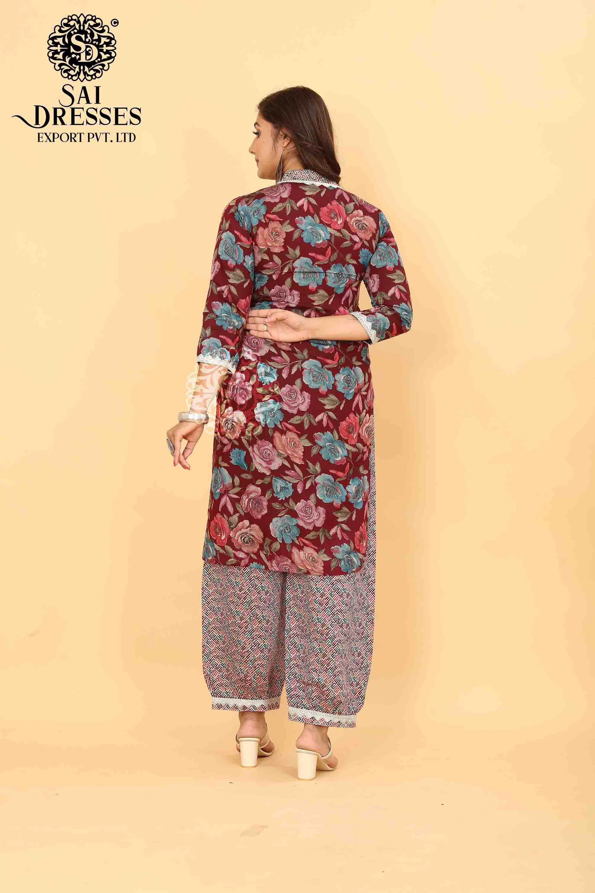 SAI DRESSES PRESENT D.NO SD 5017 READY TO EXCLUSIVE TRENDY WEAR PATHANI KURTA WITH AFGHANI PANT STYLE COMBO COLLECTION IN WHOLESALE RATE IN SURAT