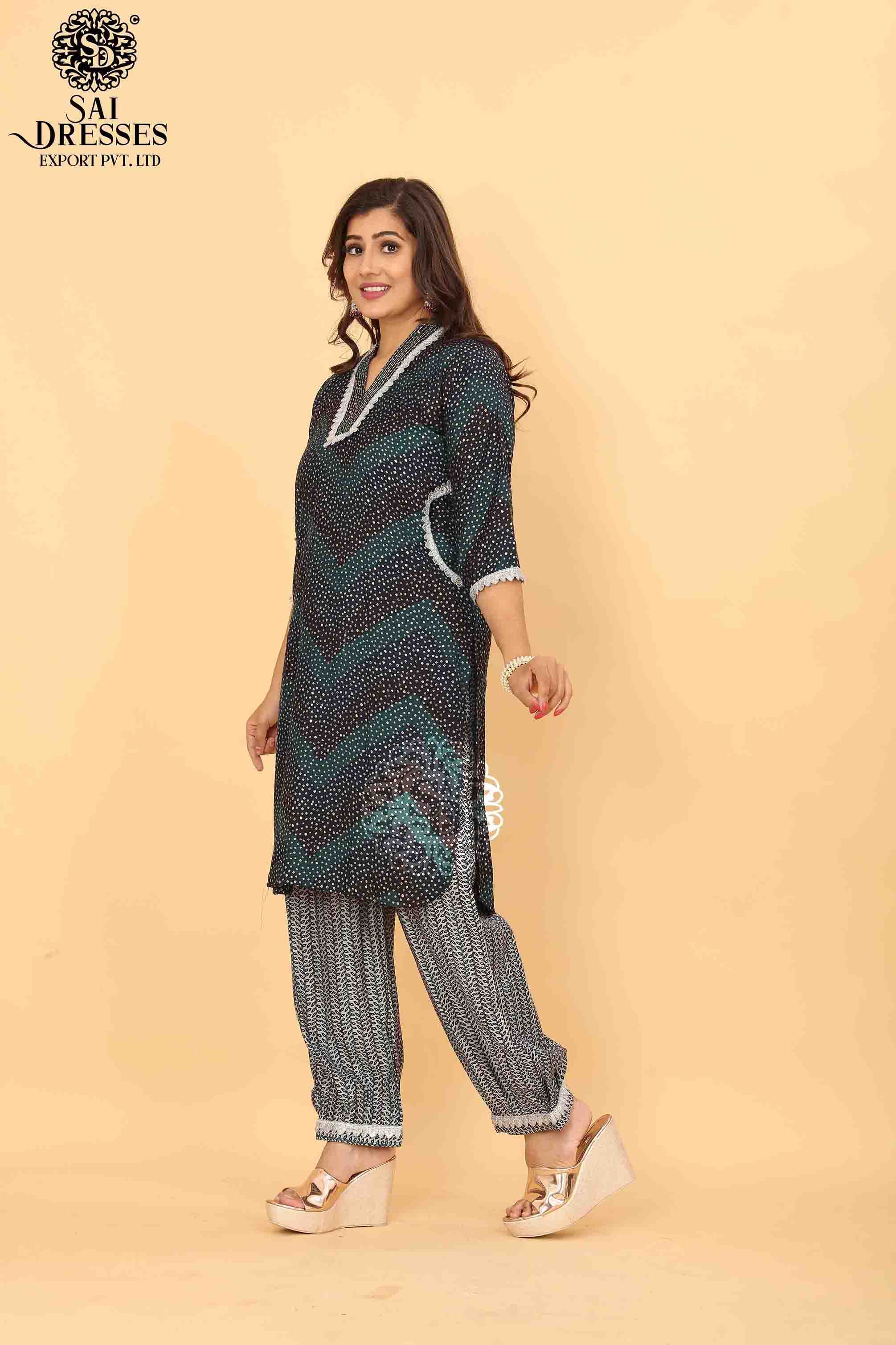 SAI DRESSES PRESENT D.NO SD 5020 READY TO EXCLUSIVE TRENDY WEAR PATHANI KURTA WITH AFGHANI PANT STYLE COMBO COLLECTION IN WHOLESALE RATE IN SURAT