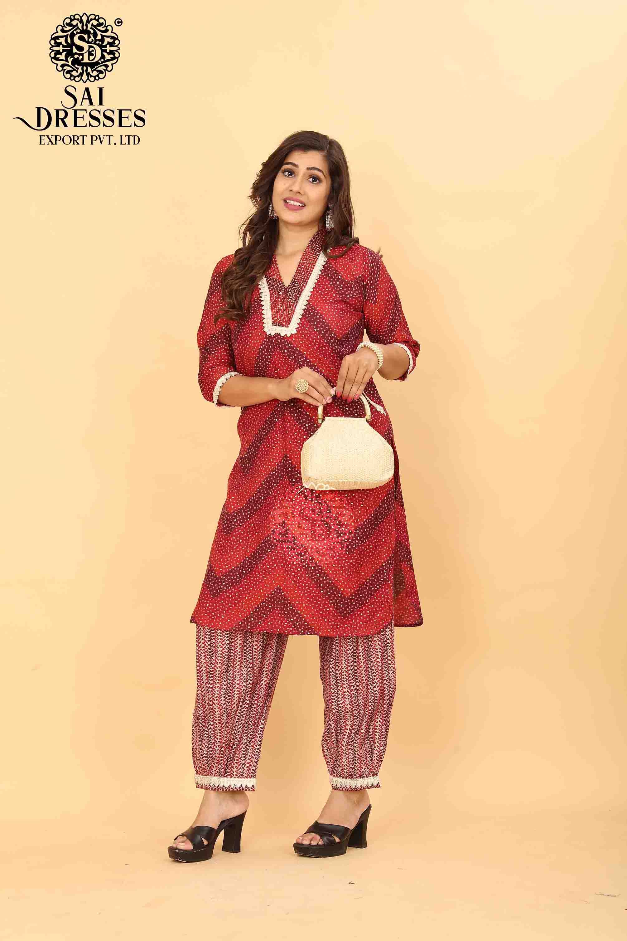 SAI DRESSES PRESENT D.NO SD 5021 READY TO EXCLUSIVE TRENDY WEAR PATHANI KURTA WITH AFGHANI PANT STYLE COMBO COLLECTION IN WHOLESALE RATE IN SURAT