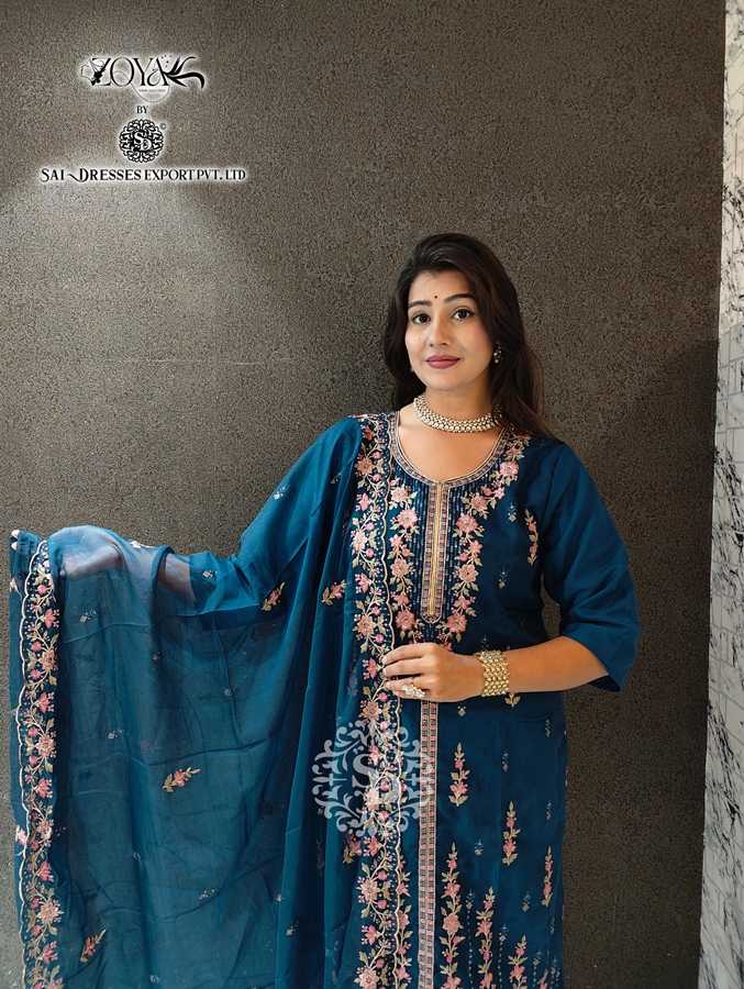 SAI DRESSES PRESENT D.NO SD1040 TO SD1043 READY TO EXCLUSIVE FESTIVE WEAR DESIGNER PAKISTANI 3 PIECE CONCEPT COMBO COLLECTION IN WHOLESALE RATE IN SURAT