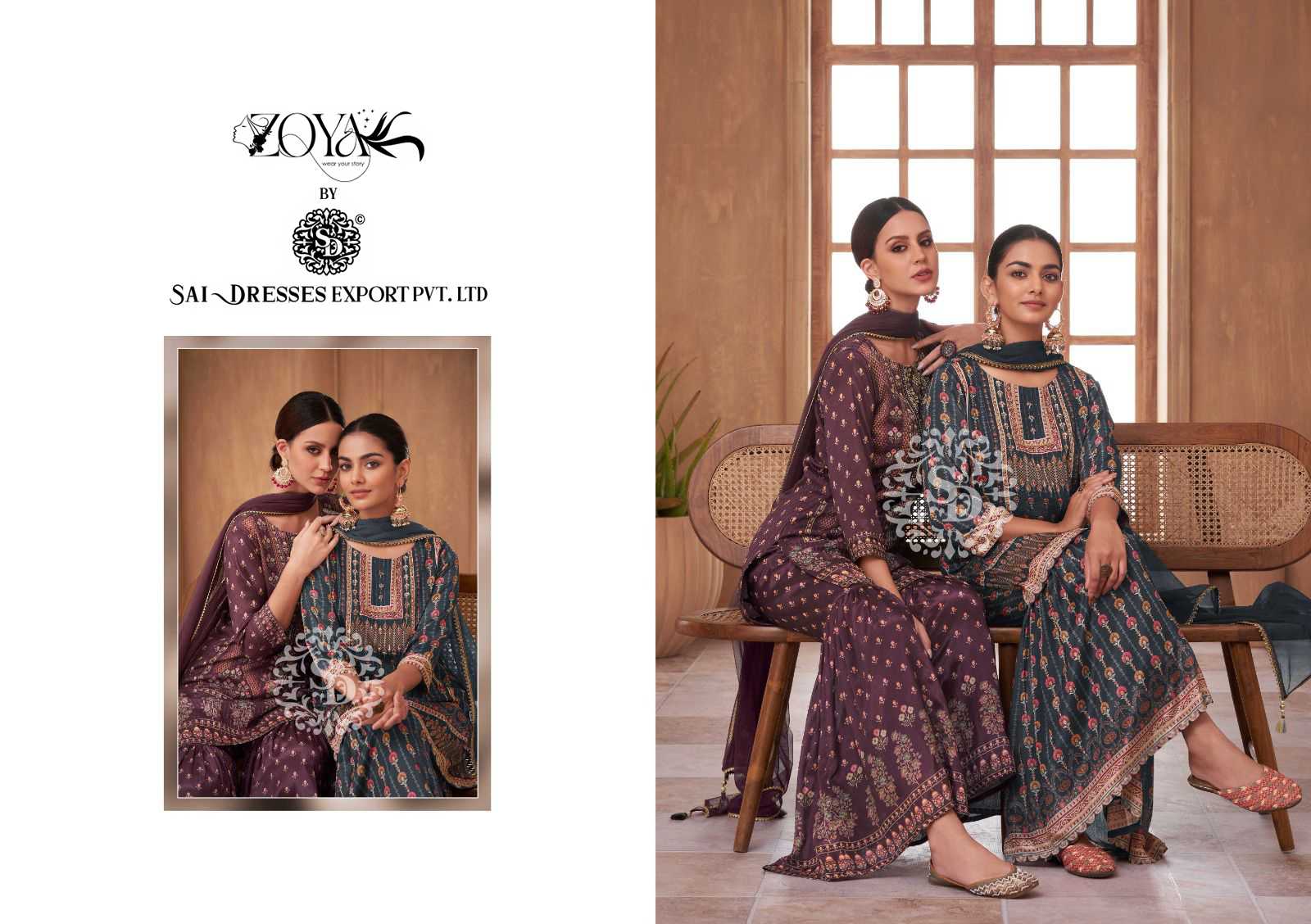 SAI DRESSES PRESENT ISHIKA READY TO FASTIVAL WEAR GARARA STYLE DESIGNER SUITS IN WHOLESALE RATE IN SURAT