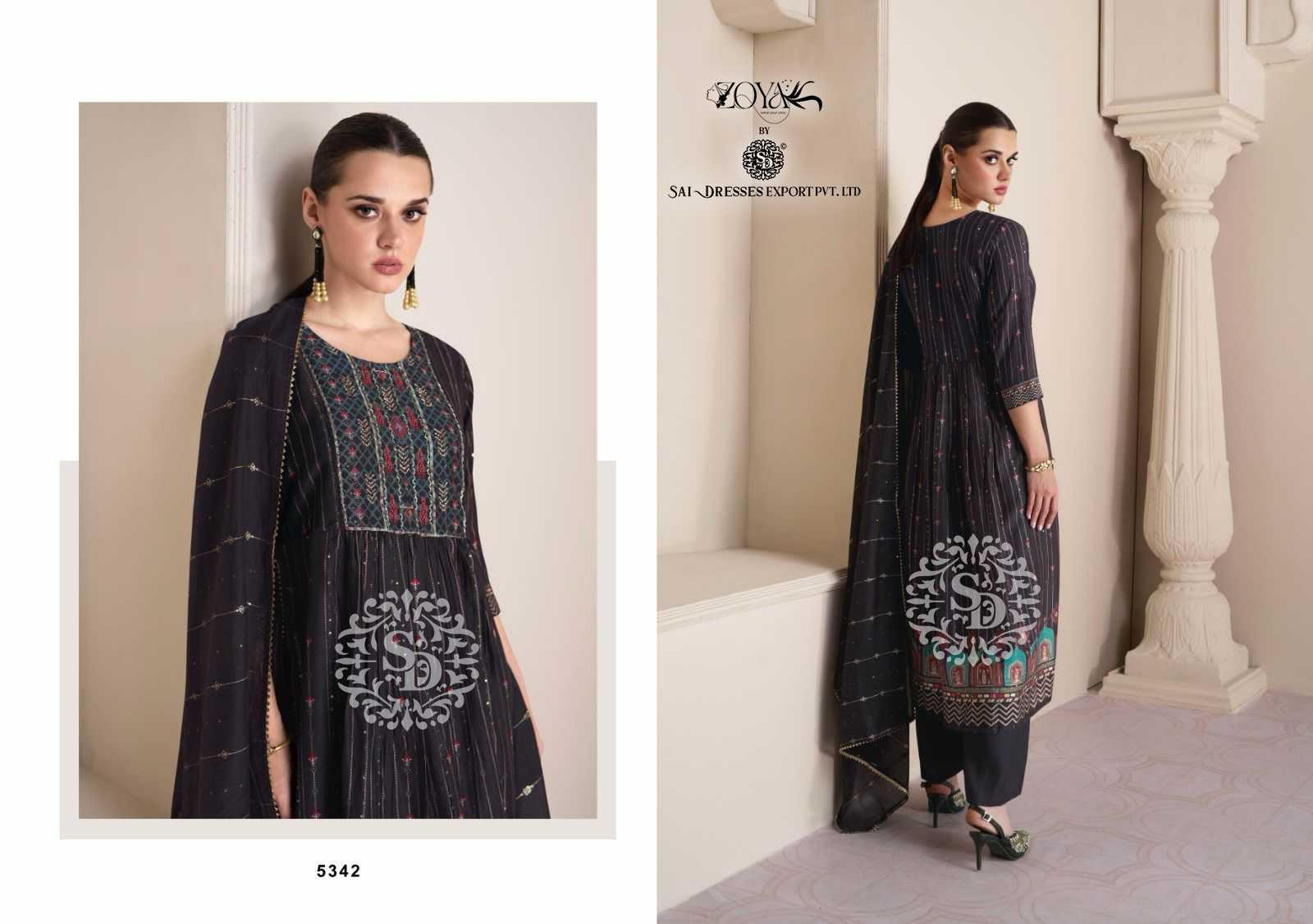 SAI DRESSES PRESENT MEHER READY TO WEAR NAYRA CUT WITH PLAZZO STYLE DESIGNER 3 PIECE SUITS IN WHOLESALE RATE IN SURAT