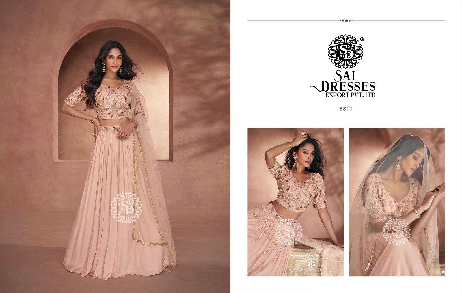 SAI DRESSES PRESENT SHEHNAAI READYMADE WEDDING WEAR EXCLUSIVE DESIGNER COLLECTION IN WHOLESALE RATE IN SURAT