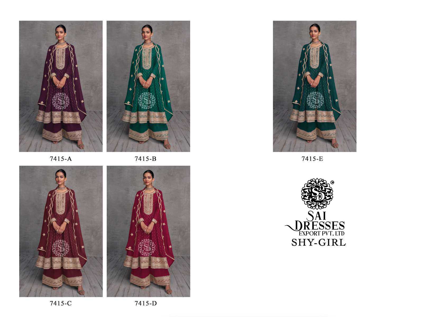 SAI DRESSES PRESENT SHYGIRL READYMADE WEDDING WEAR PLAZZO STYLE HEAVY DESIGNER 3 PIECE COLLECTION IN WHOLESALE RATE IN SURAT