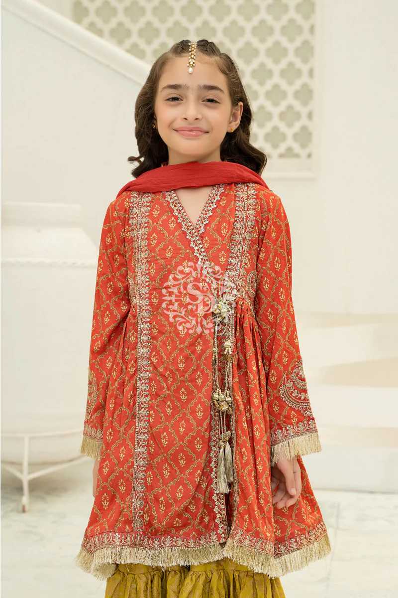 SAI DRESSES PRESENT D.NO 06 READY TO FESTIVE WEAR GHARARA STYLE DESIGNER PAKISTANI KIDS COMBO SUITS IN WHOLESALE RATE IN SURAT