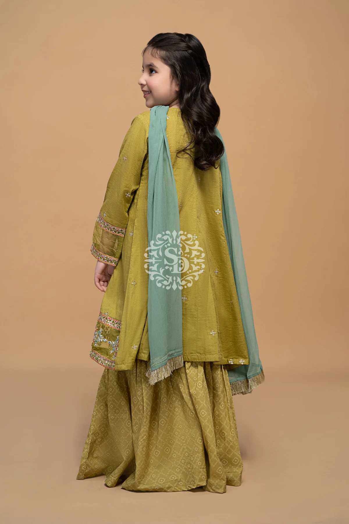 SAI DRESSES PRESENT D.NO 22 READY TO WEDDING WEAR ANGRAKHA STYLE DESIGNER PAKISTANI KIDS COMBO SUITS IN WHOLESALE RATE IN SURAT