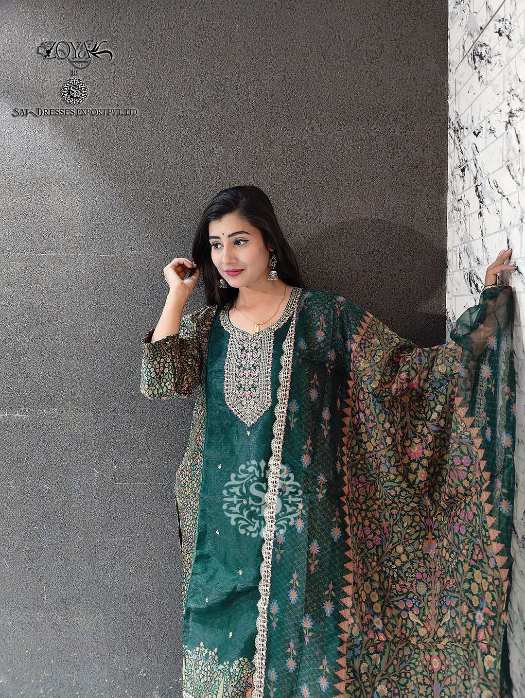 SAI DRESSES PRESENT D.NO SD1048 TO SD1051 READY TO EXCLUSIVE FESTIVE WEAR DESIGNER PAKISTANI 3 PIECE CONCEPT COMBO COLLECTION IN WHOLESALE RATE IN SURAT