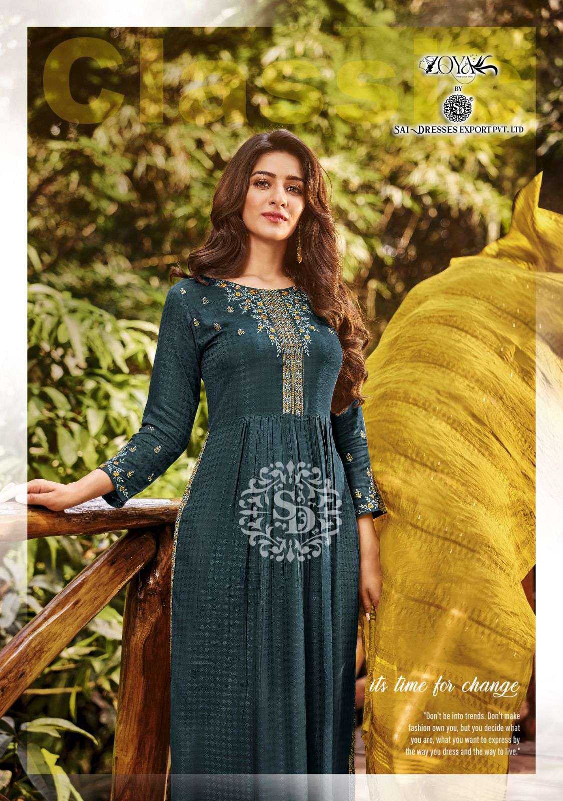 SAI DRESSES PRESENT SURABHI READY TO FESTIVAL WEAR NAYRA CUT WITH PANT STYLE DESIGNER 3 PIECE SUITS IN WHOLESALE RATE IN SURAT