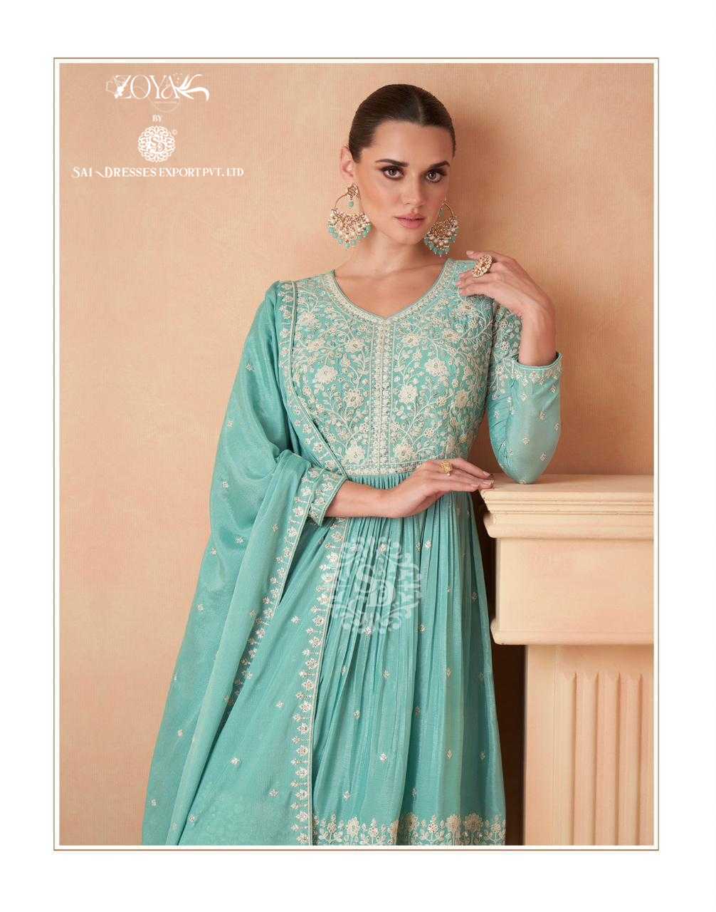 SAI DRESSES PRESENT AAHANA READYMADE EXCLUSIVE WEDDING WEAR PEPLUM WITH PLAZZO STYLE DESIGNER SUITS IN WHOLESALE RATE IN SURAT