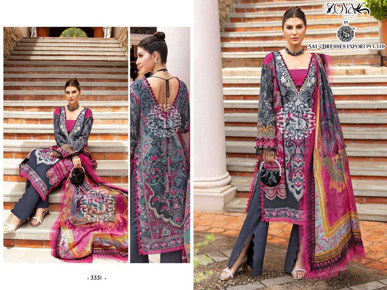 SAI DRESSES PRESENT FIRDOUS QUEENS COURT VOL 5 PURE COTTON EMBROIDERED PAKISTANI SALWAR SUITS IN WHOLESALE RATE IN SURAT