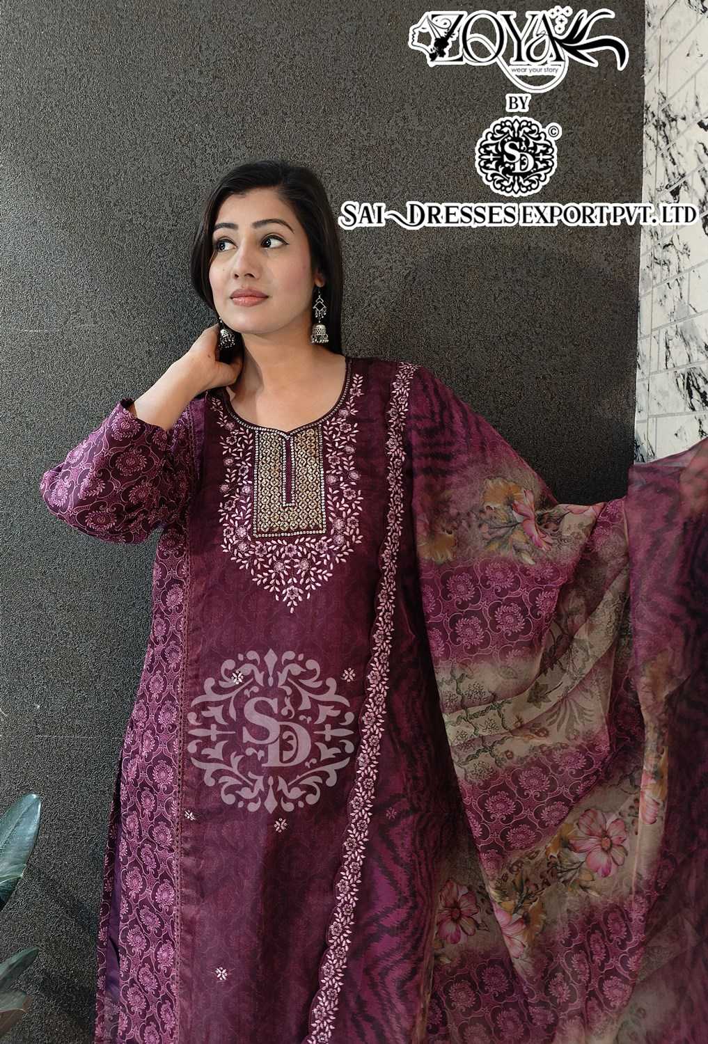 SAI DRESSES PRESENT D.NO SD1084 TO SD1087 READY TO EXCLUSIVE TRENDY WEAR DESIGNER PAKISTANI 3 PIECE CONCEPT COMBO COLLECTION IN WHOLESALE RATE IN SURAT