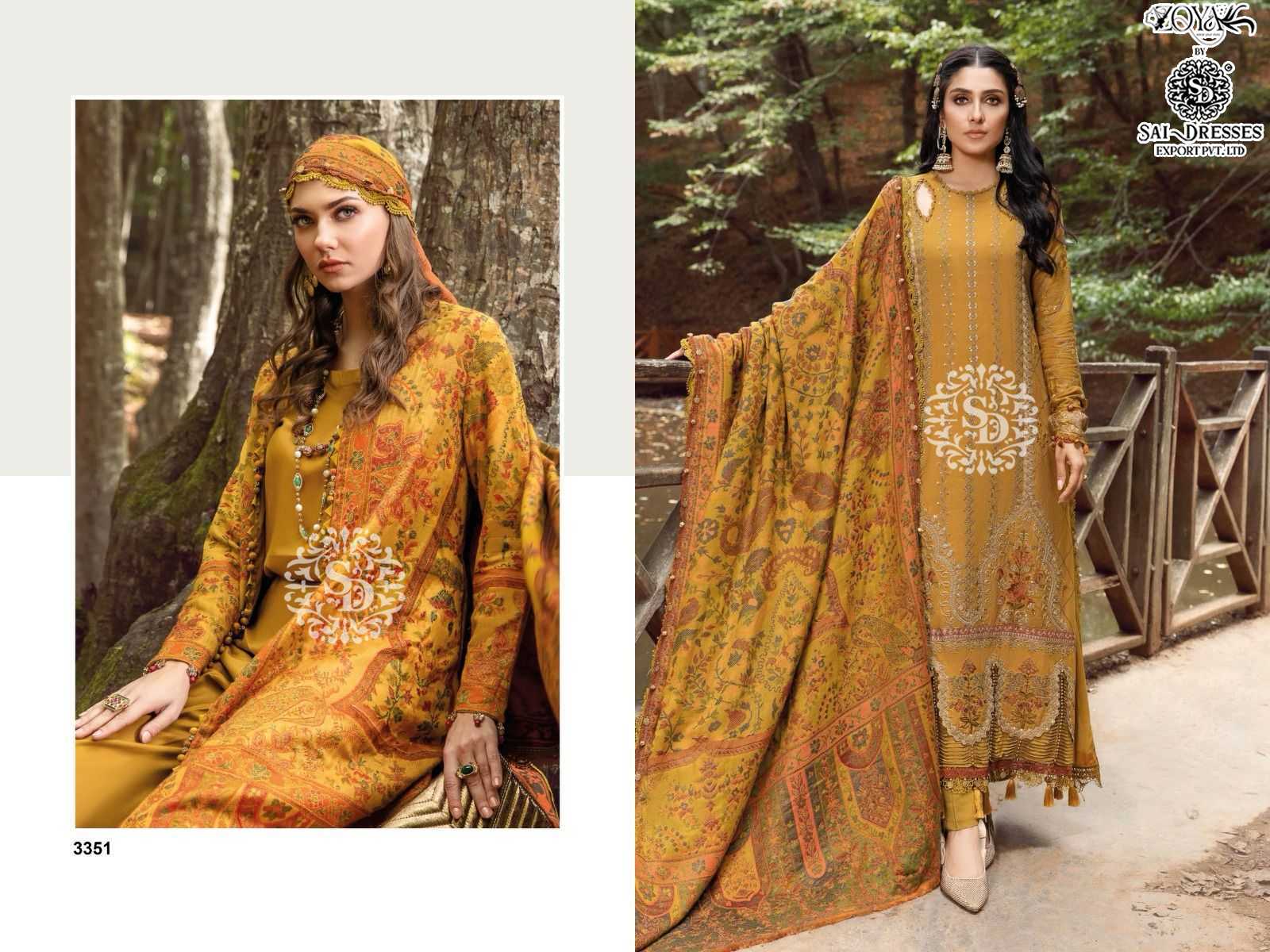 SAI DRESSES PRESENT MARIA B EMBROIDERED 24 FESTIVE WEAR REYON COTTON WITH HEAVY SELF EMBROIDERED PAKISTANI DESIGNER SUITS IN WHOLESALE RATE IN SURAT