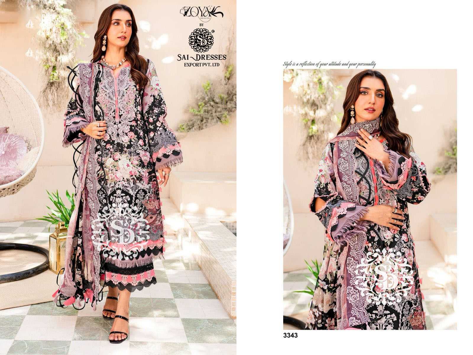 SAI DRESSES PRESENT NEEDLE WONDER PREMIUM PARTY WEAR PURE COTTON PATCH EMBROIDERED BEAUTIFUL PAKISTANI DESIGNER SALWAR SUITS IN WHOLESALE RATE IN SURAT