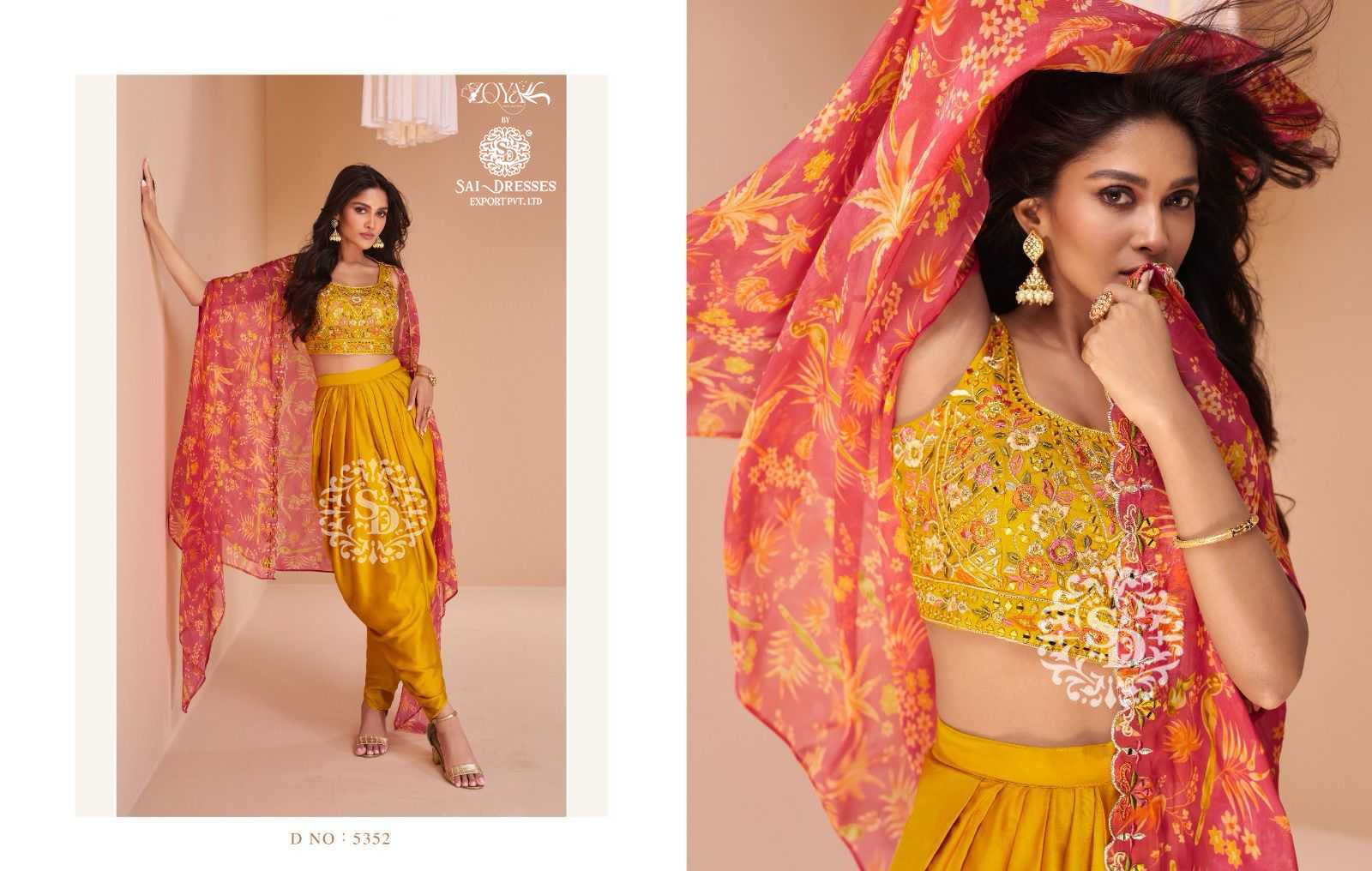 Rayon Full Sleeves Beautiful Printed Shrug with choli & Dhoti set at Rs  899/piece in Jaipur