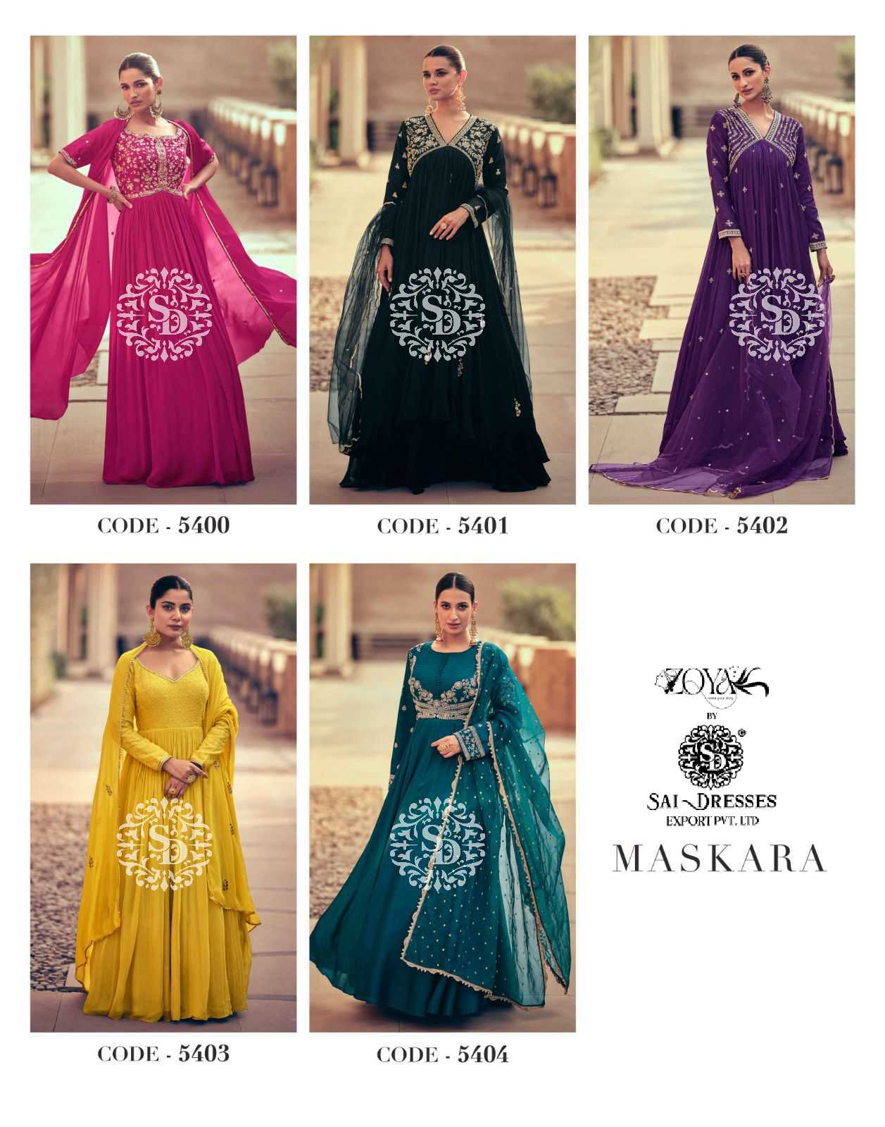MASKARA PREMIUM CLASSY WEAR READYMADE HEAVY DESIGNER LONG GOWN WITH DUPATTA IN WHOLESALE RATE IN SURAT
