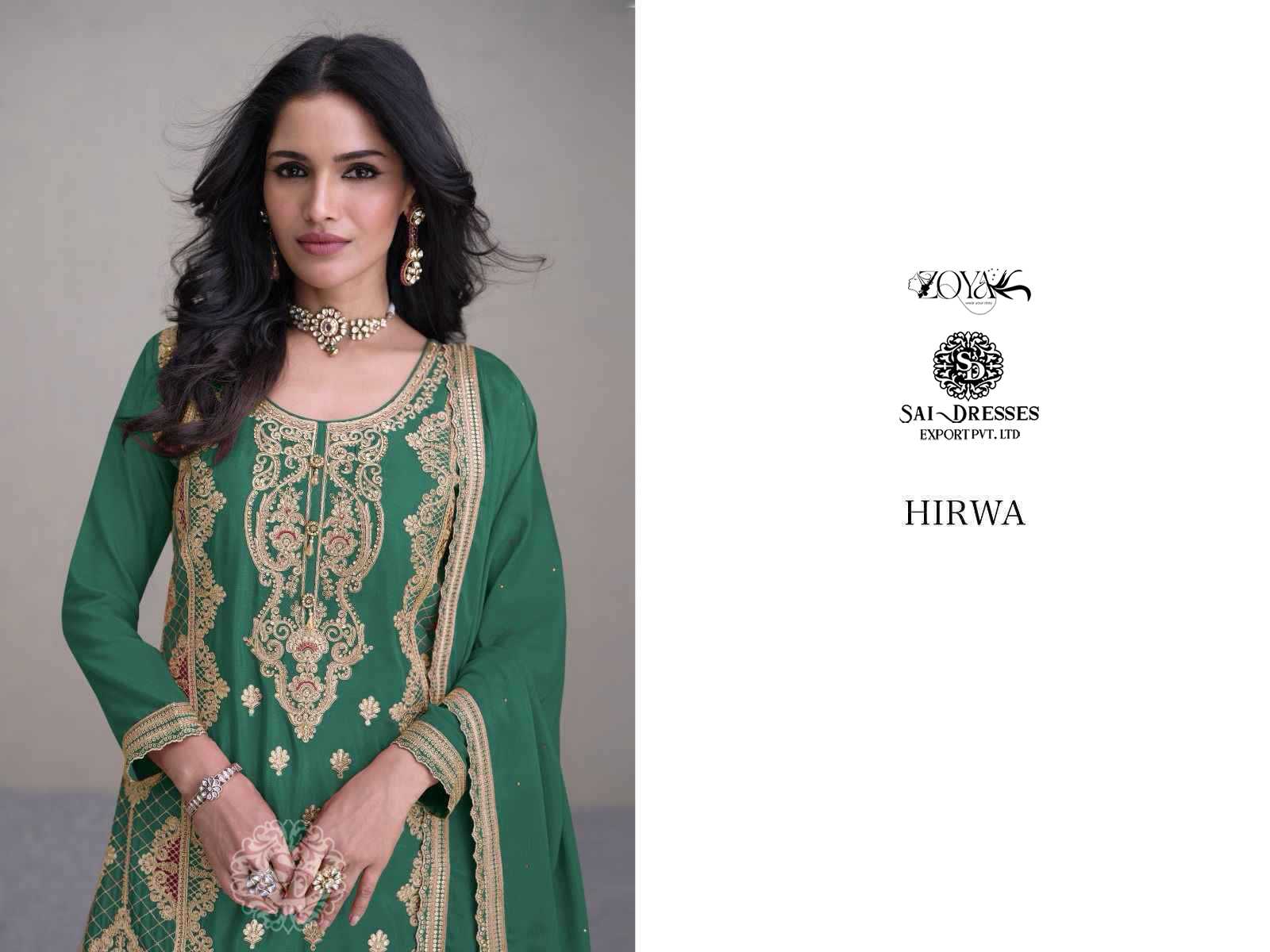 HIRWA READY TO ETHNIC WEAR DESIGNER 3 PIECE SUITS IN WHOLESALE RATE IN SURAT 
