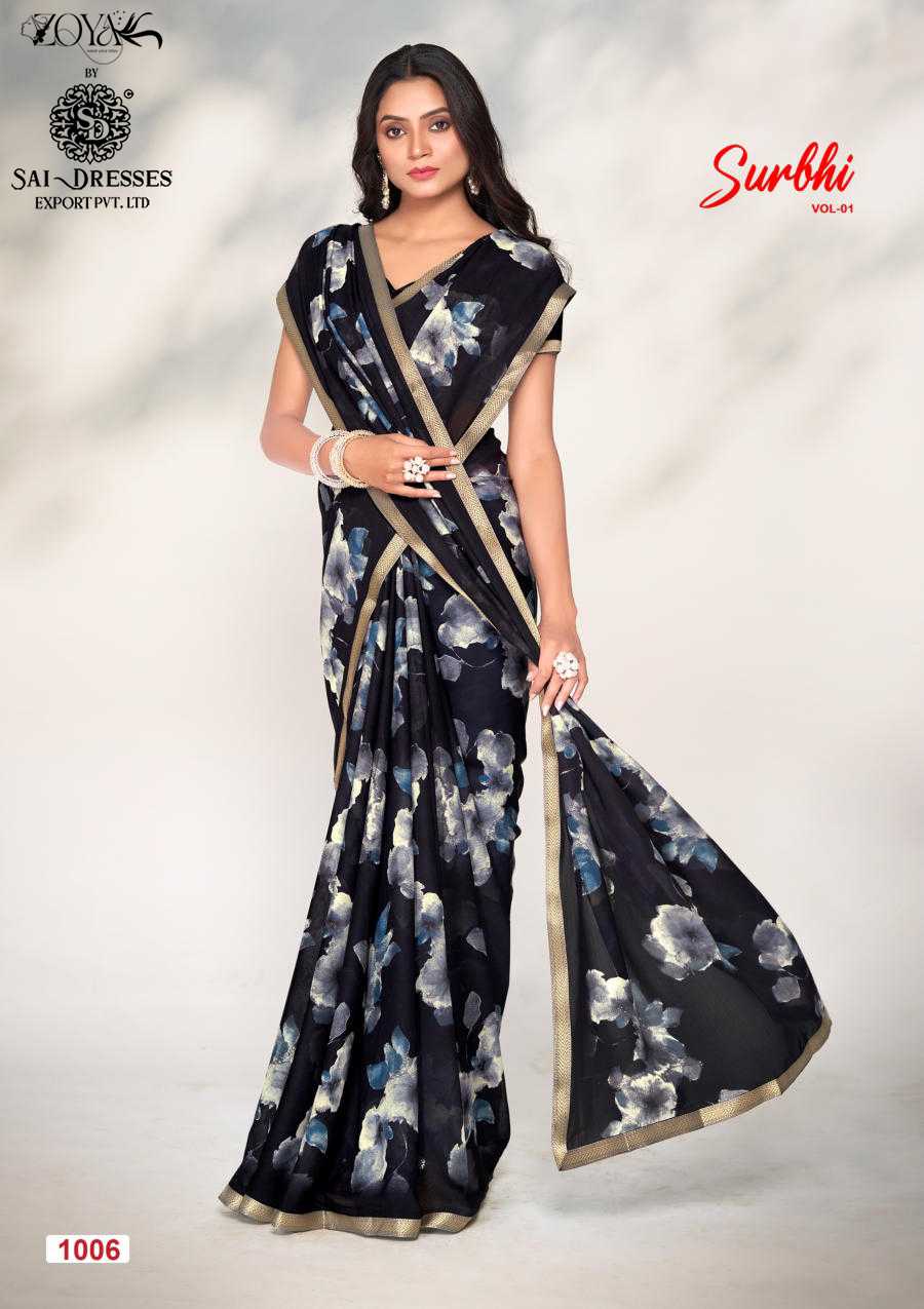 SAI DRESSES PRESENT SURBHI - VOL  1  READY TO WEAR SAREE IN WHOLESALE RATE IN SURAT