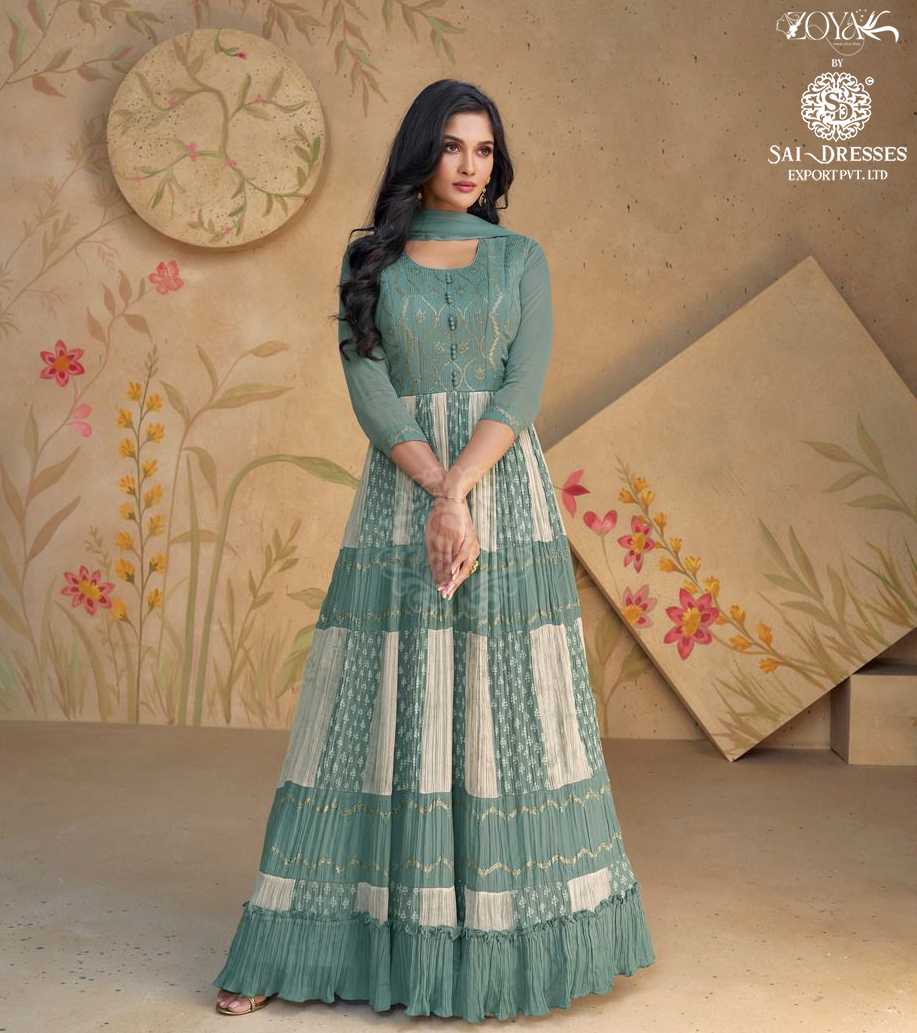 FLORAL2 READY TO ETHNIC WEAR DESIGNER 3 PIECE SUITS IN WHOLESALE RATE IN SURAT 