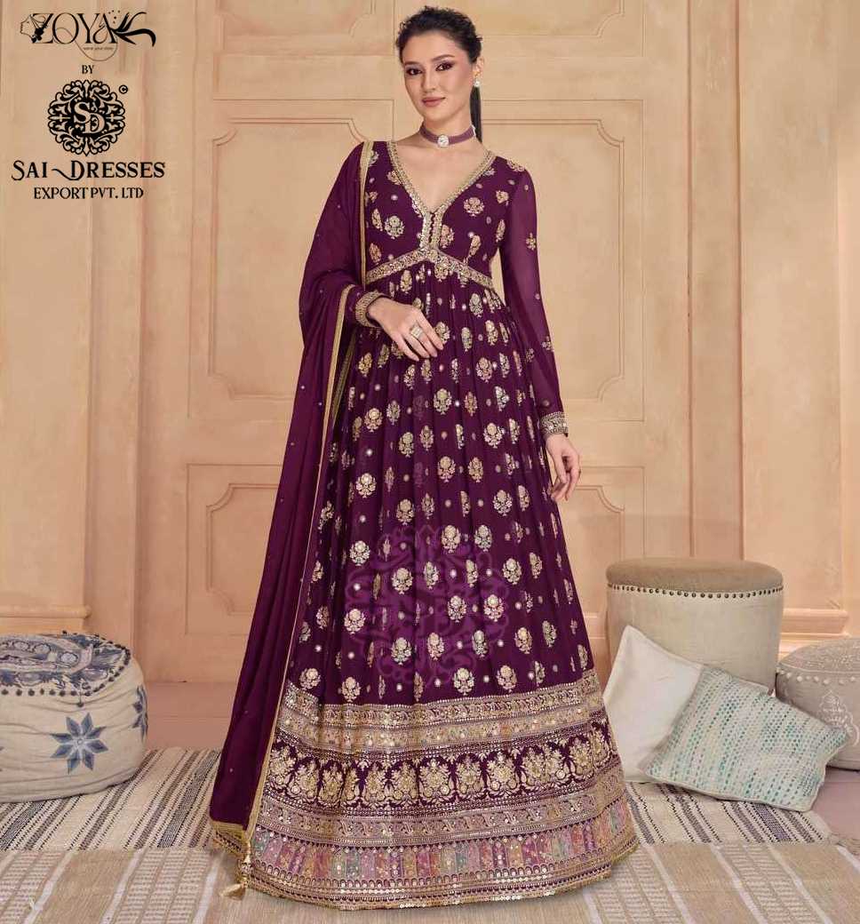 SAJDAA READY TO PARTY WEAR DESIGNER 2 PIECE SUITS IN WHOLESALE RATE IN SURAT 