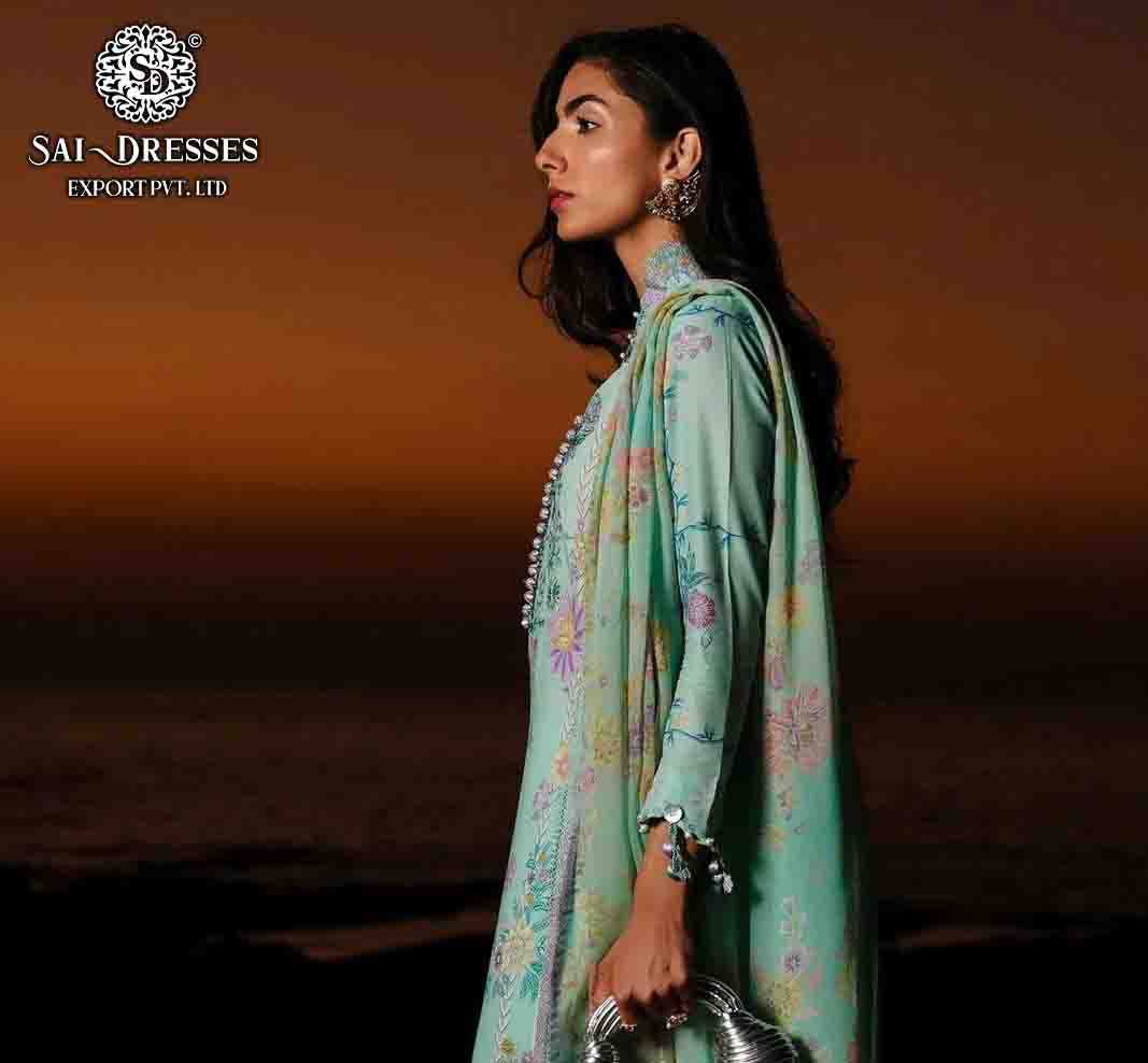 SANA SAFINAZ LAWN VOL - 24 NX PAKISTANI DRESS MATERIAL IN WHOLESALE RATE IN SURAT 