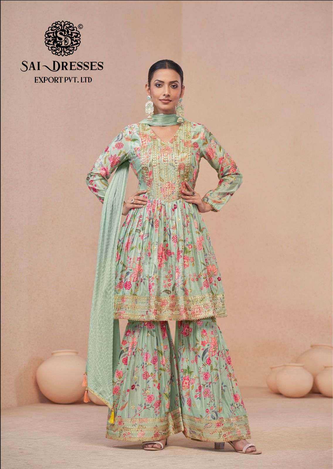 VANSHIKA READY TO PARTY WEAR DESIGNER 3 PIECE SUITS IN WHOLESALE RATE IN SURAT 