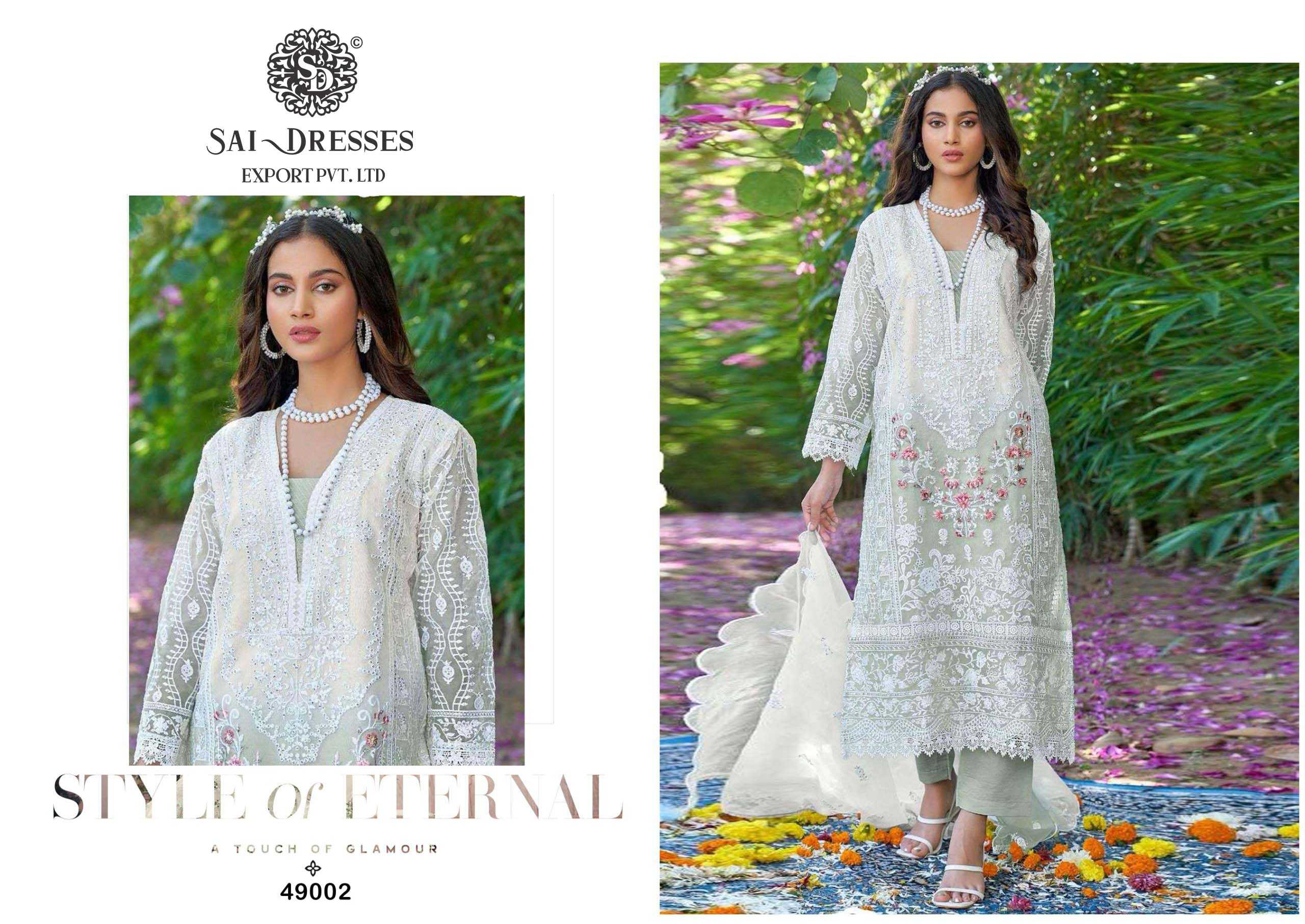 SAI DRESSES PRESENT MAHNUR VOL - 49 SEMI STITCHED PARTY WEAR PAKISTANI DESIGNER SUITS IN WHOLESALE RATE IN SURAT