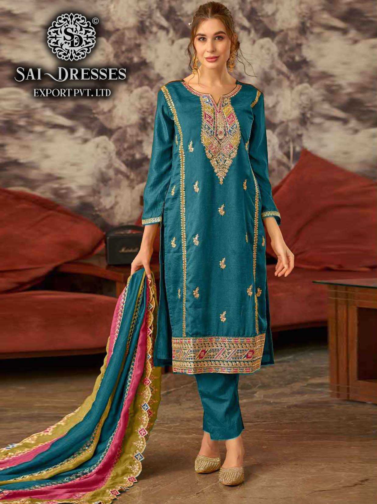 SAI DRESSES PRESENT MAHNUR VOL - 53SEMI STITCHED PARTY WEAR PAKISTANI DESIGNER SUITS IN WHOLESALE RATE IN SURAT