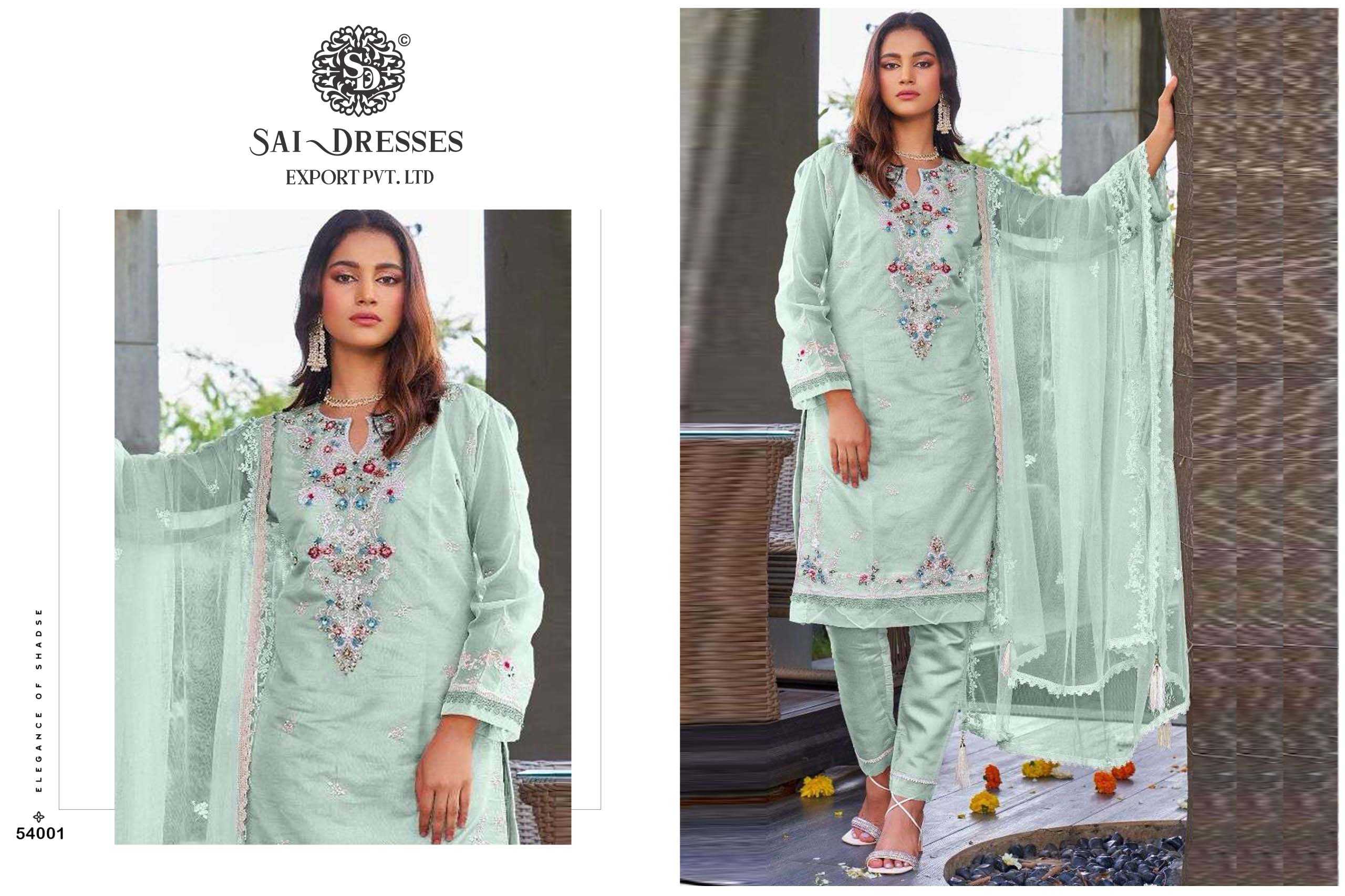 SAI DRESSES PRESENT MAHNUR VOL - 54 SEMI STITCHED PARTY WEAR PAKISTANI DESIGNER SUITS IN WHOLESALE RATE IN SURAT