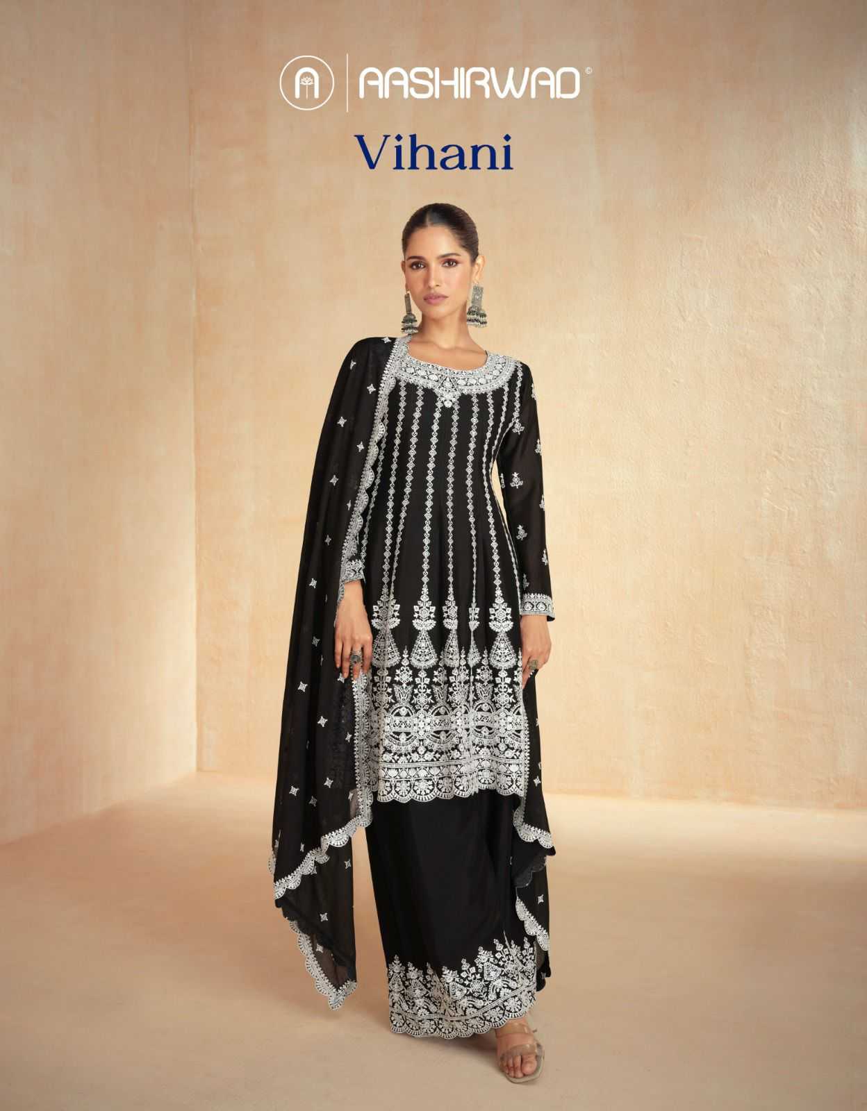 AASHIRWAD DESIGNER PRESENT VIHANI READY TO FESTIVAL WEAR DESIGNER SUIT IN WHOLESALE RATE IN SURAT - SAI DRESSES