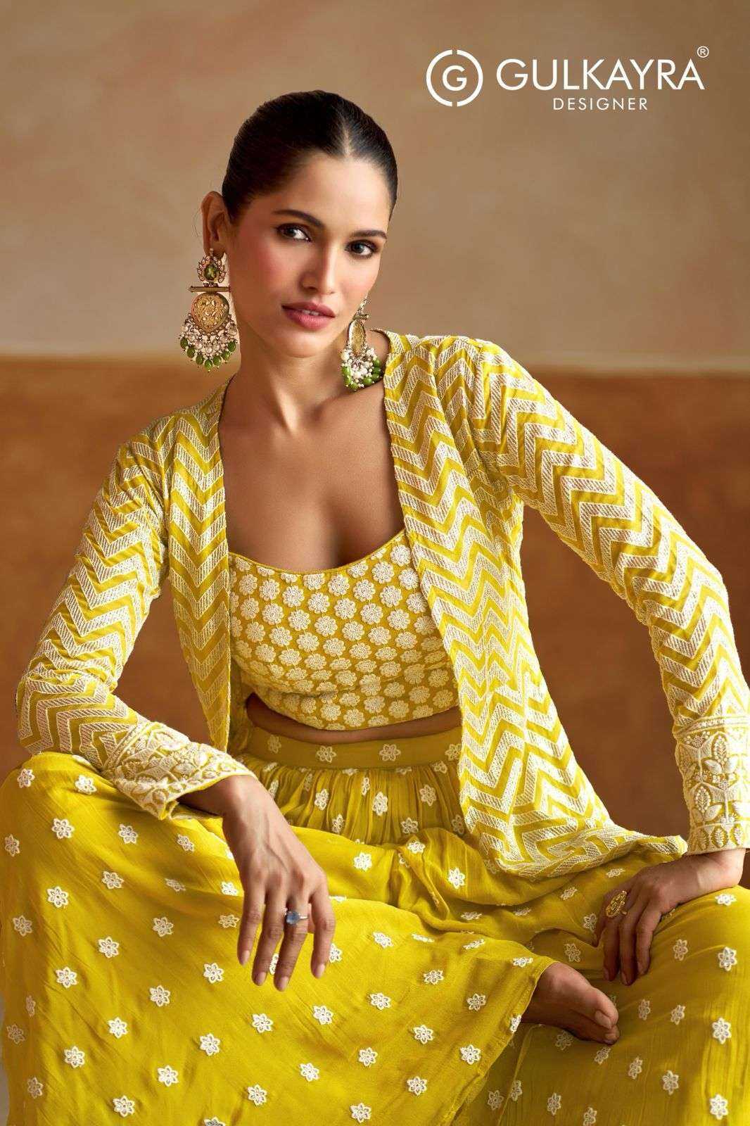 GULKAYRA DESIGNER PRESENT GEETIKA READY TO FESTIVAL WEAR DESIGNER SUIT IN WHOLESALE RATE IN SURAT - SAI DRESSES